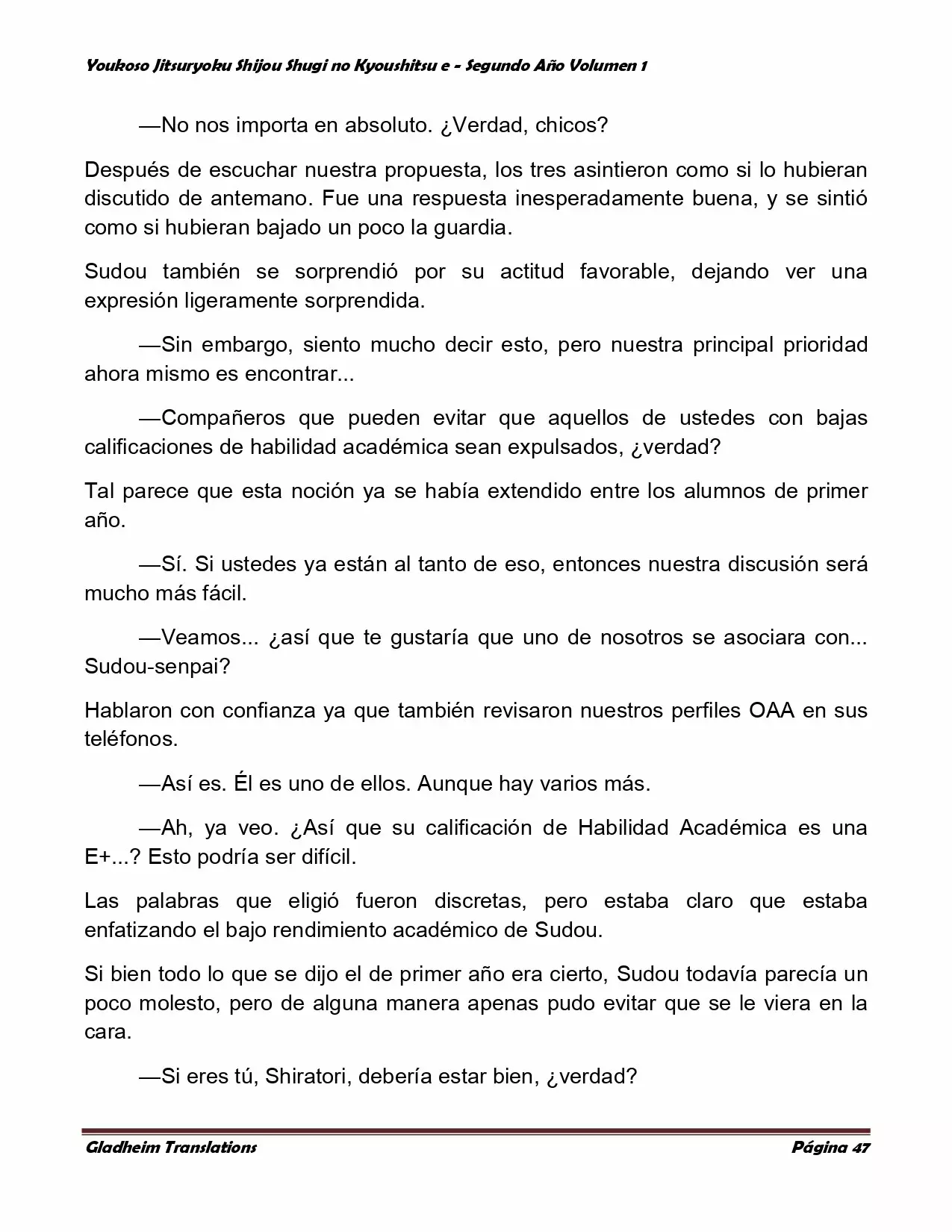 Página 47 del Manga