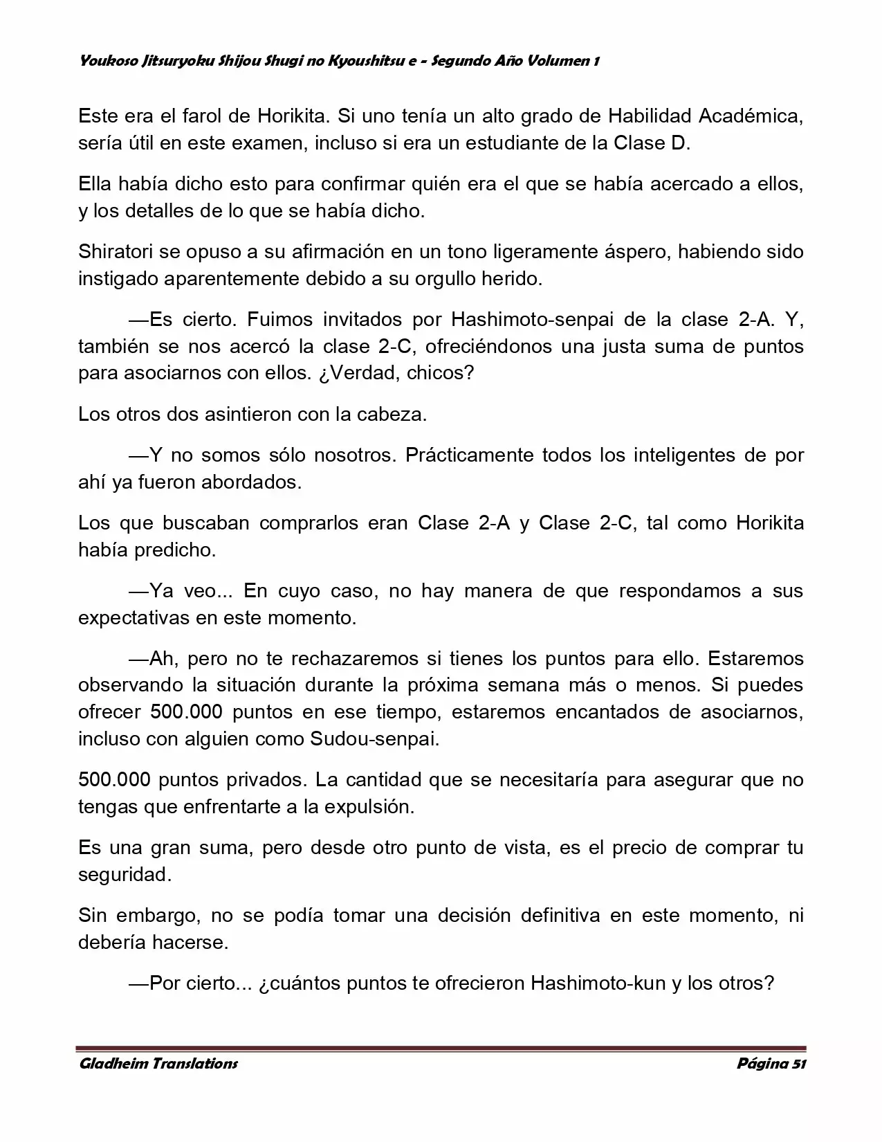 Página 51 del Manga
