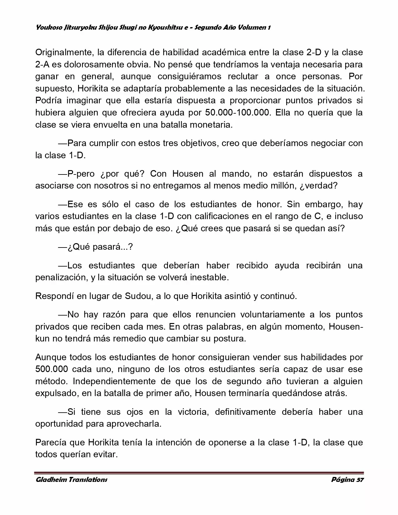 Página 57 del Manga