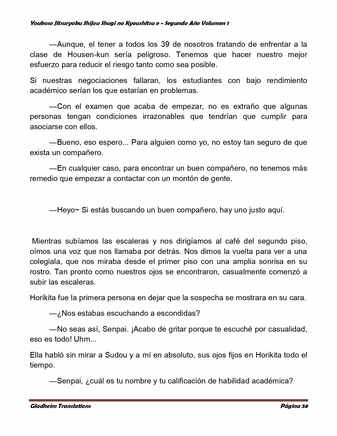 Página 58 del Manga