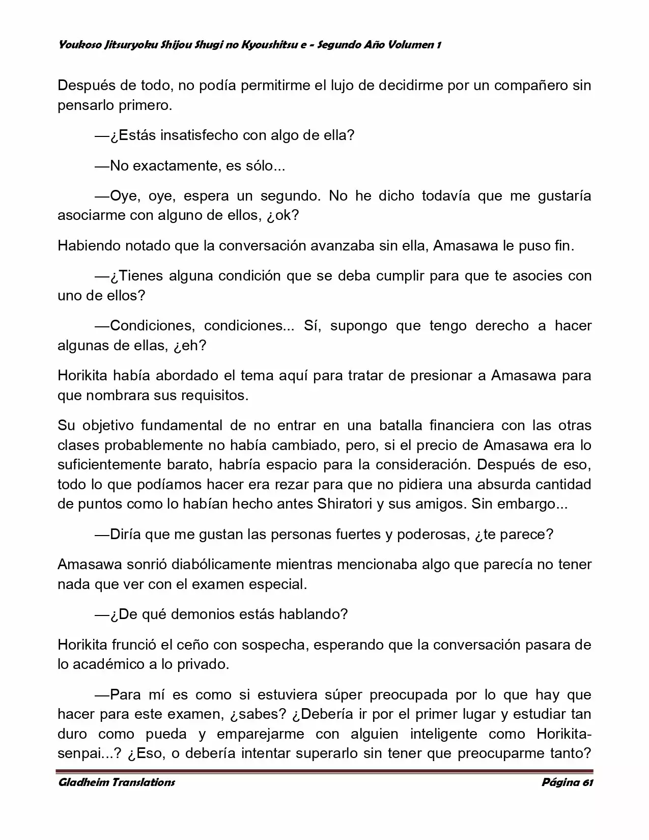 Página 61 del Manga