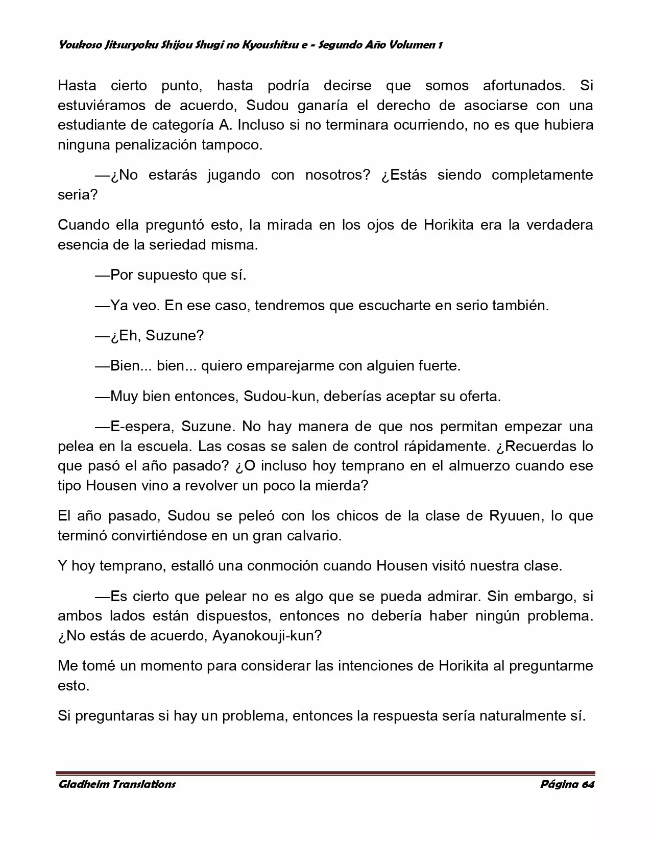 Página 64 del Manga