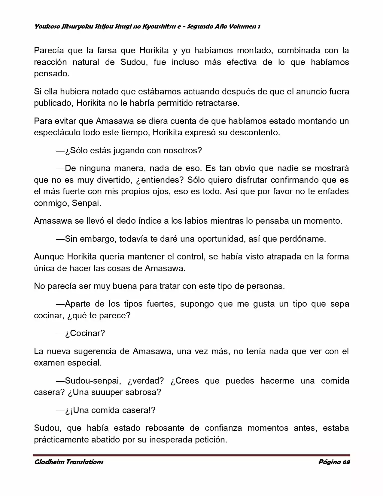 Página 68 del Manga