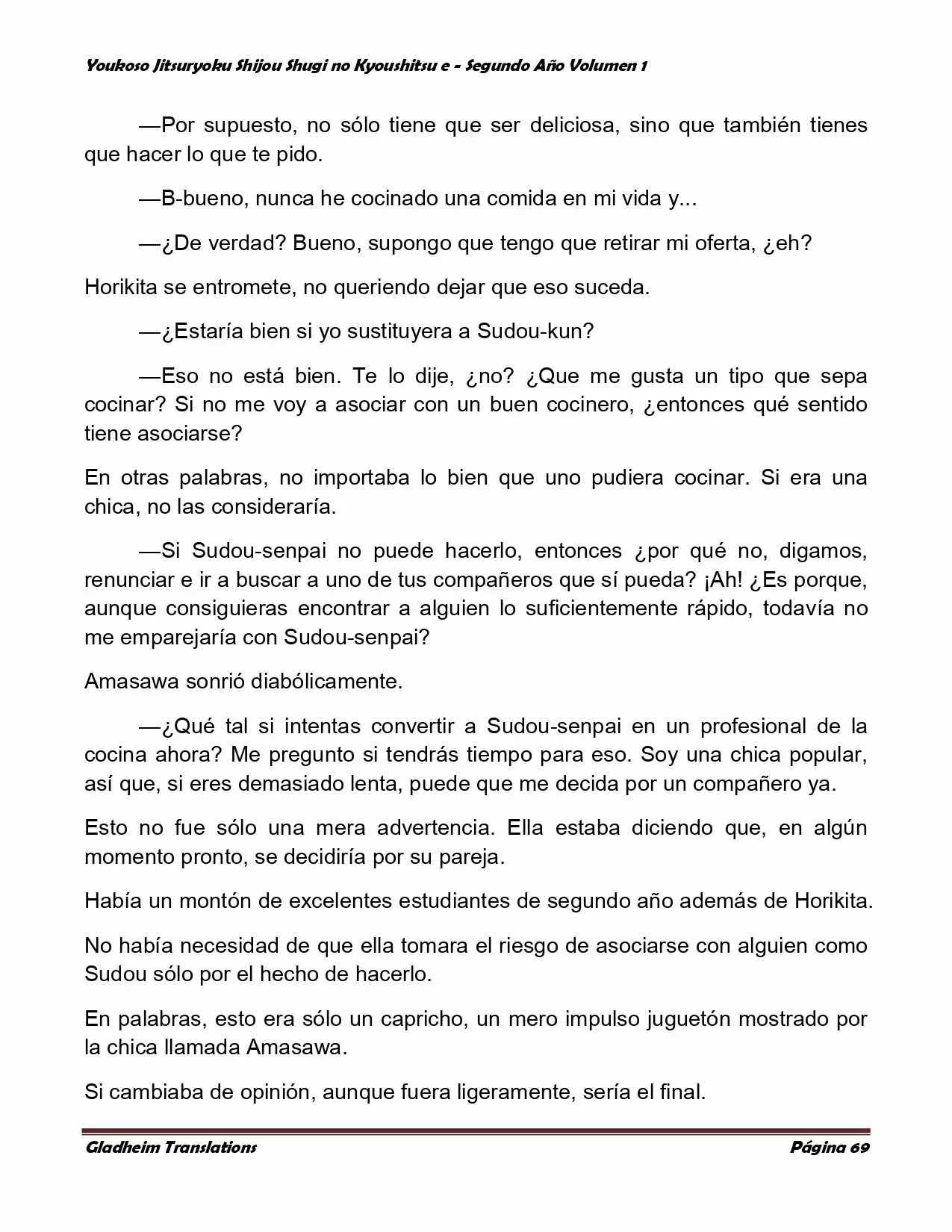 Página 69 del Manga