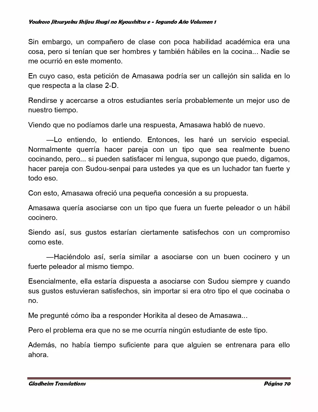 Página 70 del Manga
