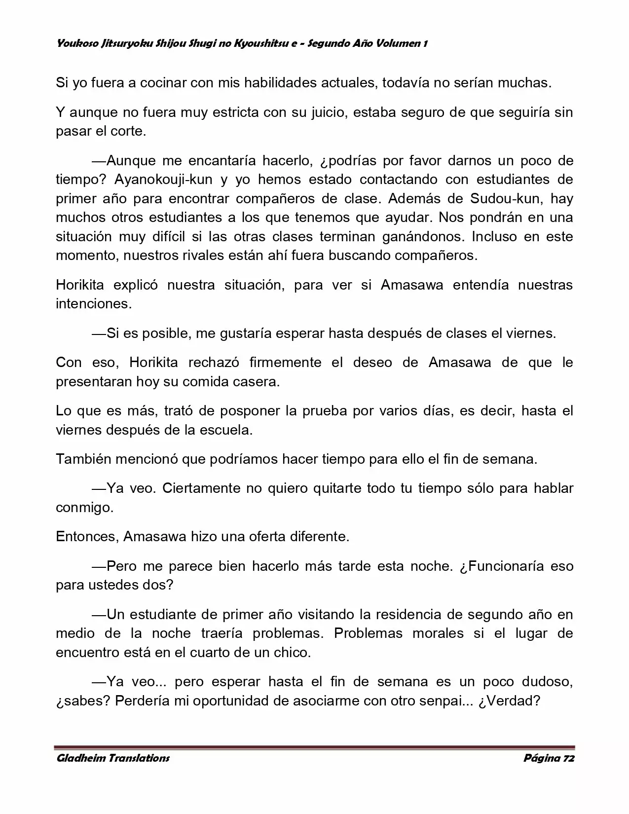 Página 72 del Manga