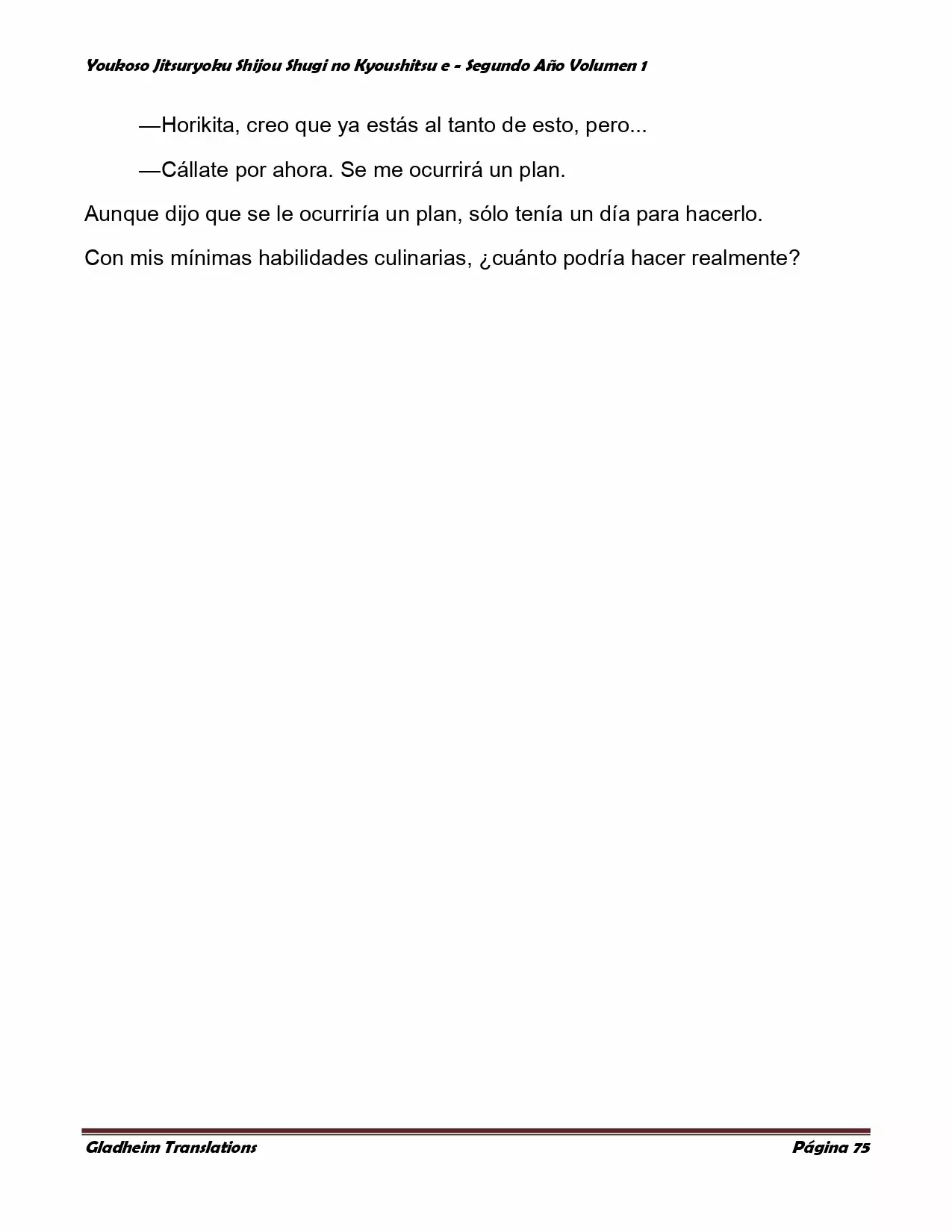 Página 75 del Manga