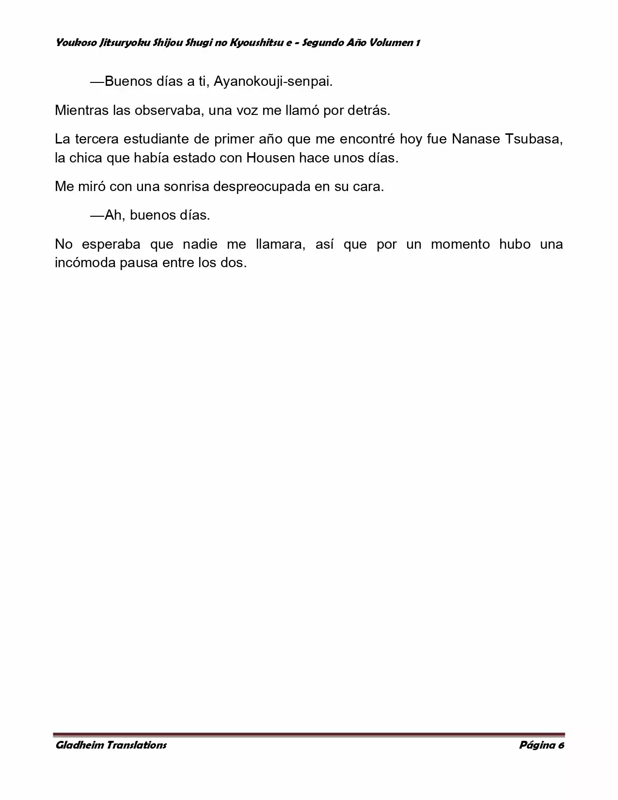 Página 6 del Manga