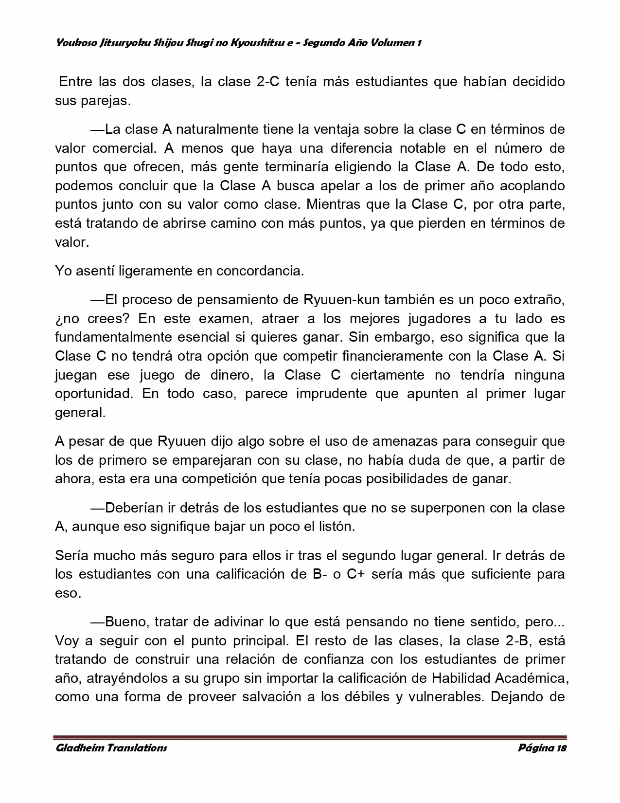 Página 18 del Manga