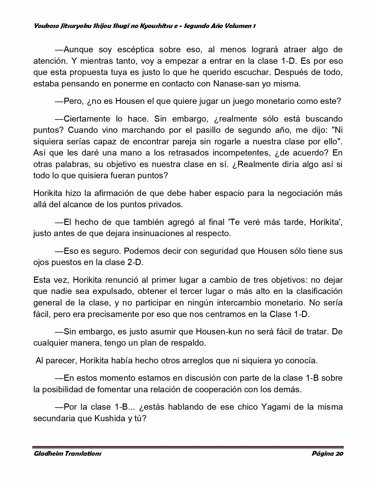 Página 20 del Manga