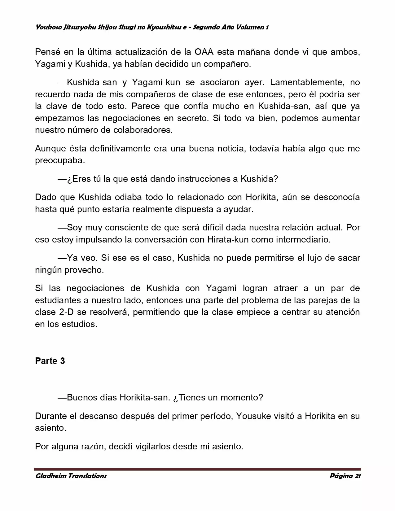 Página 21 del Manga