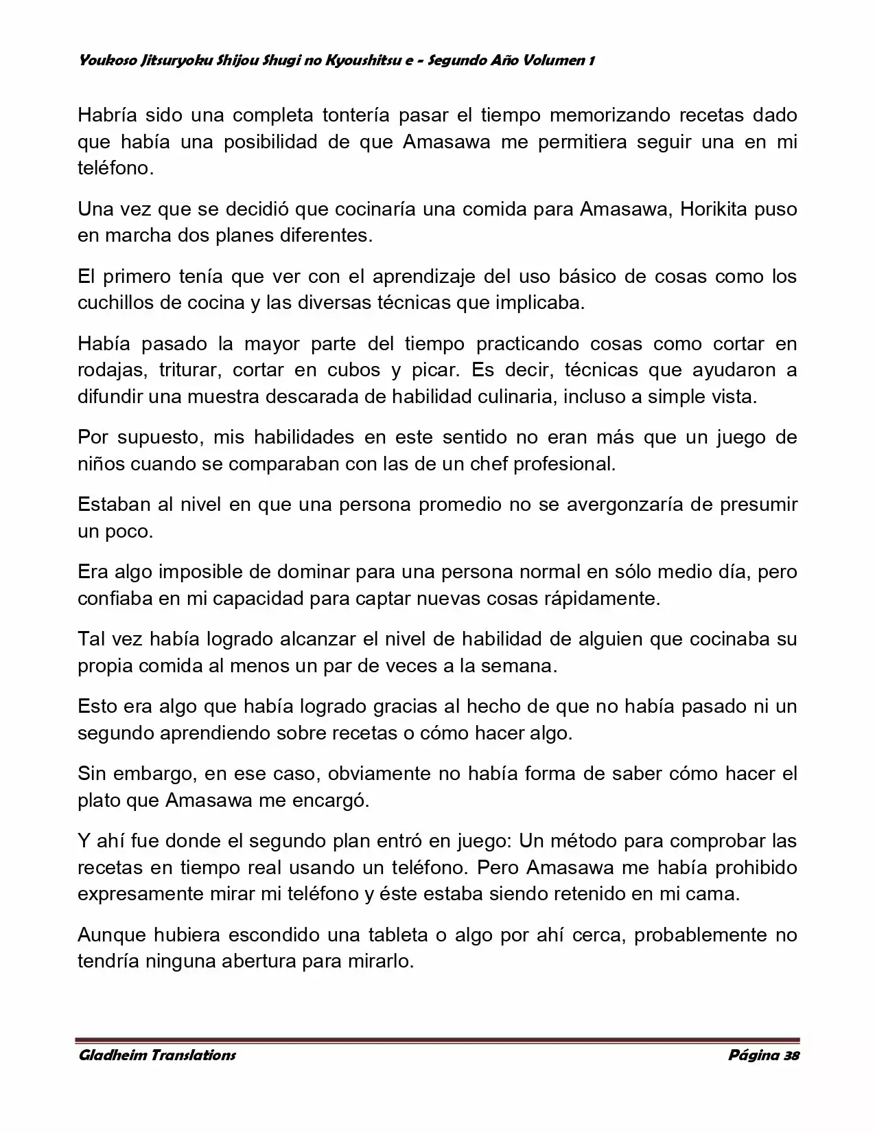 Página 38 del Manga