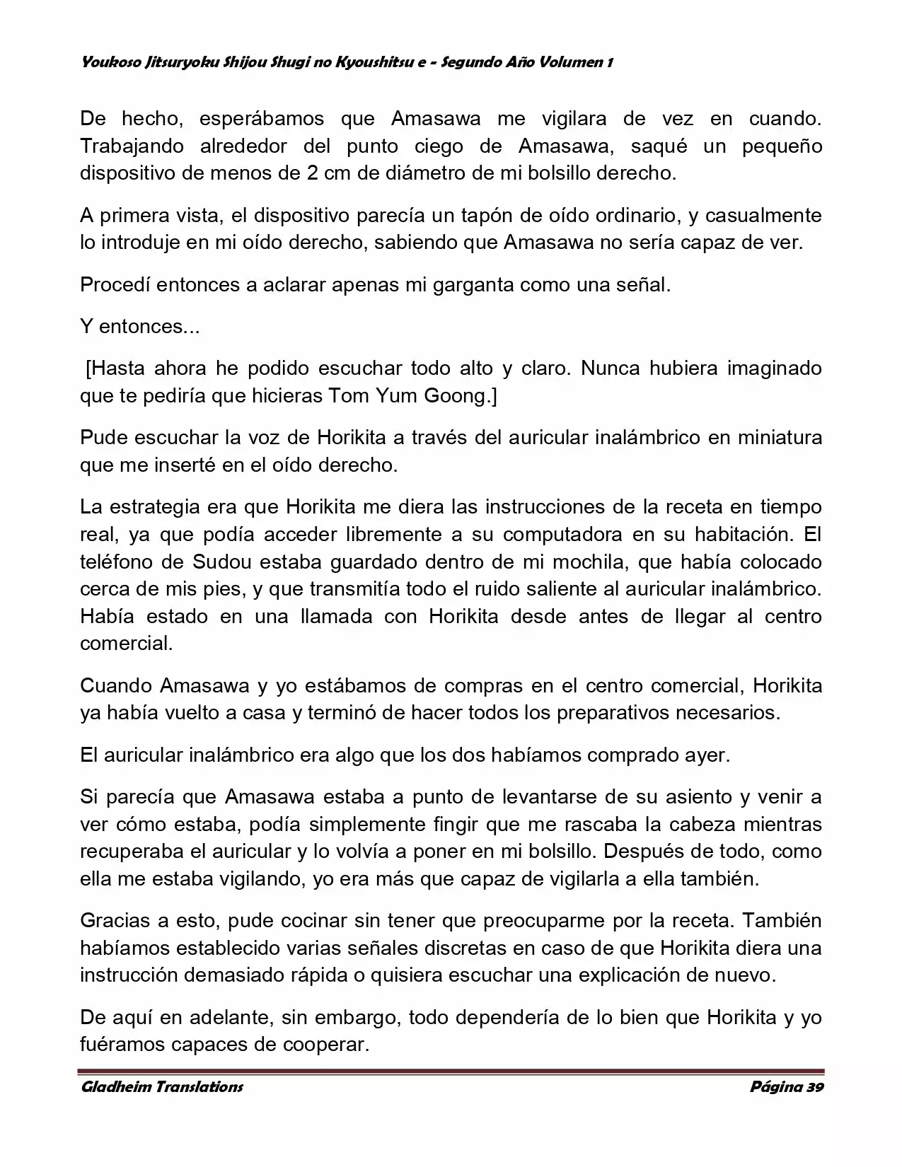 Página 39 del Manga