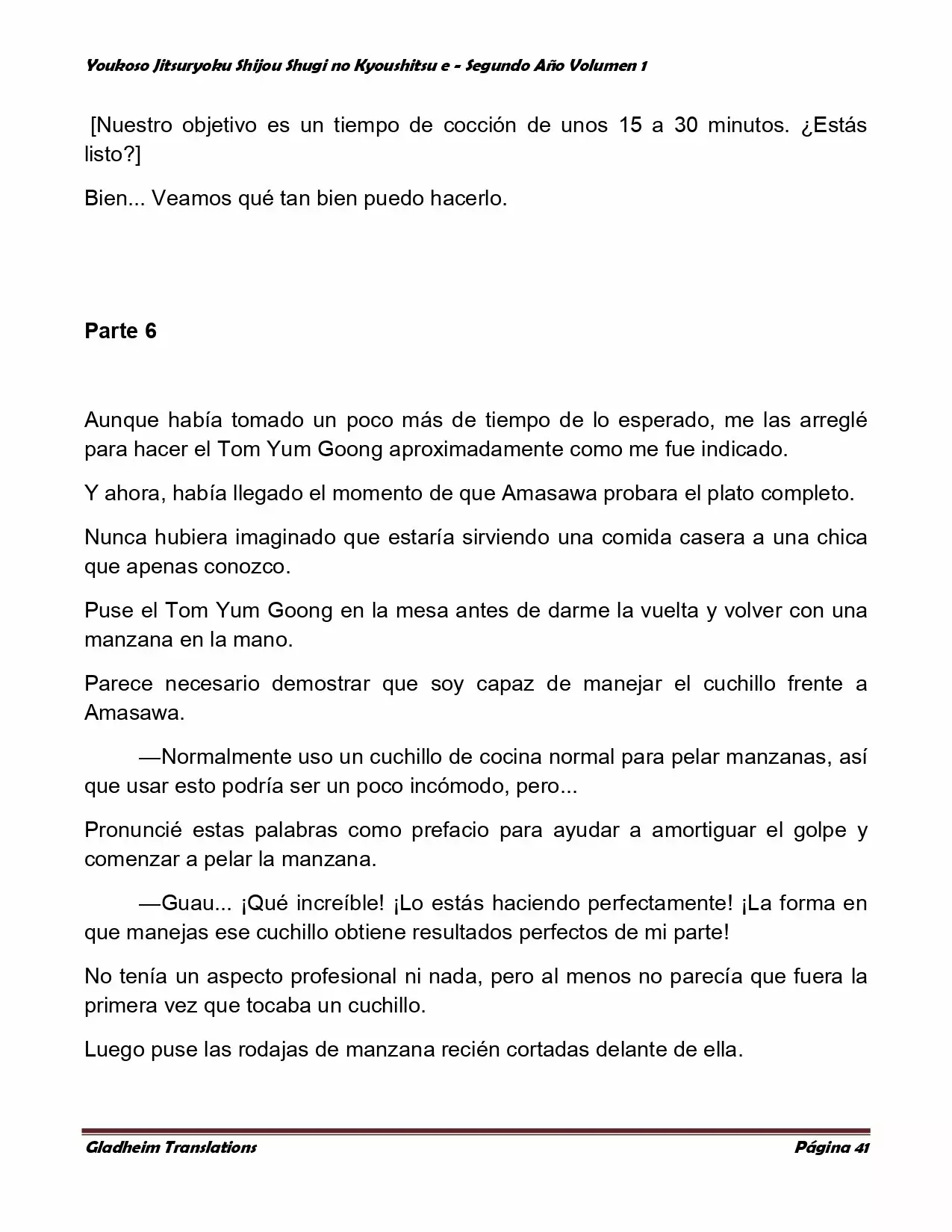 Página 41 del Manga