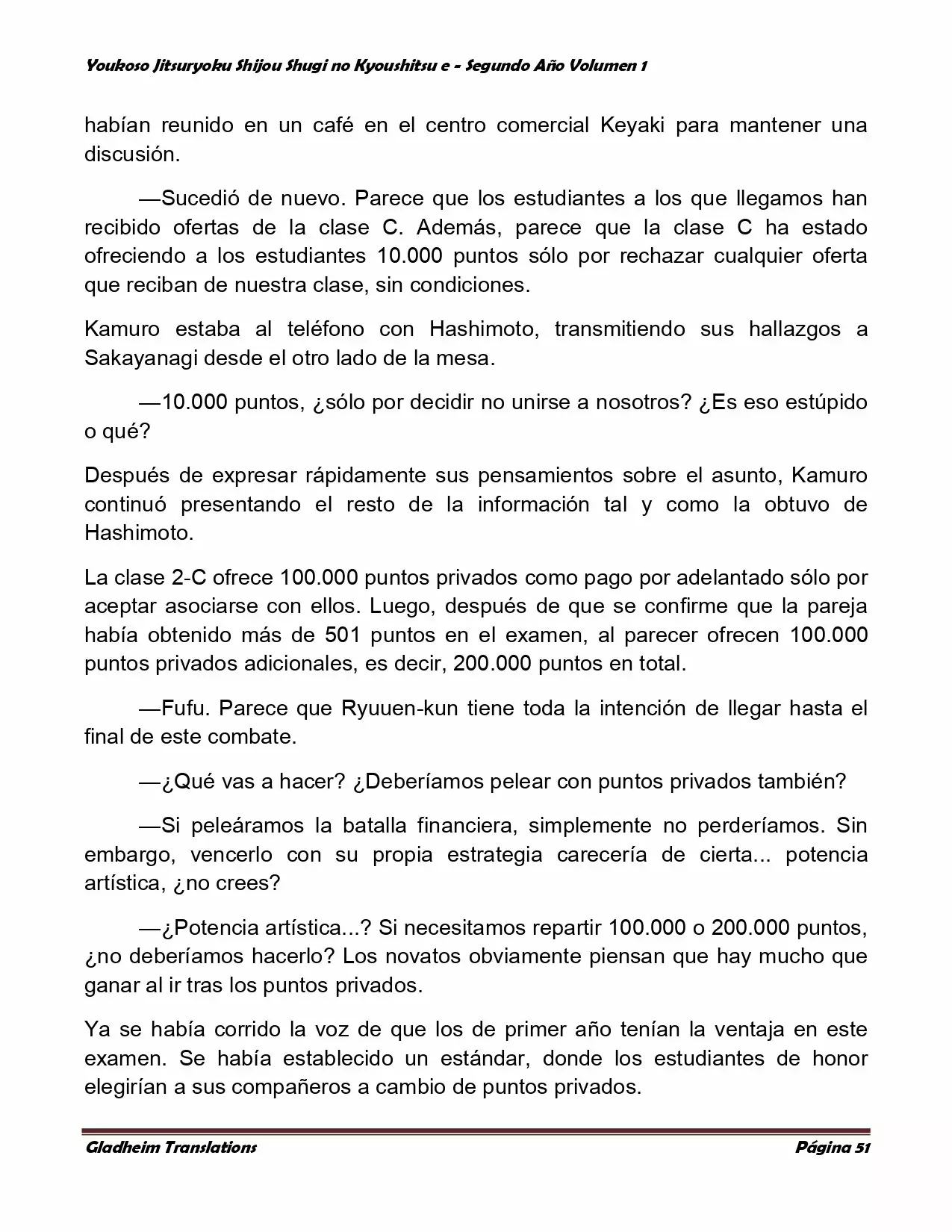 Página 51 del Manga