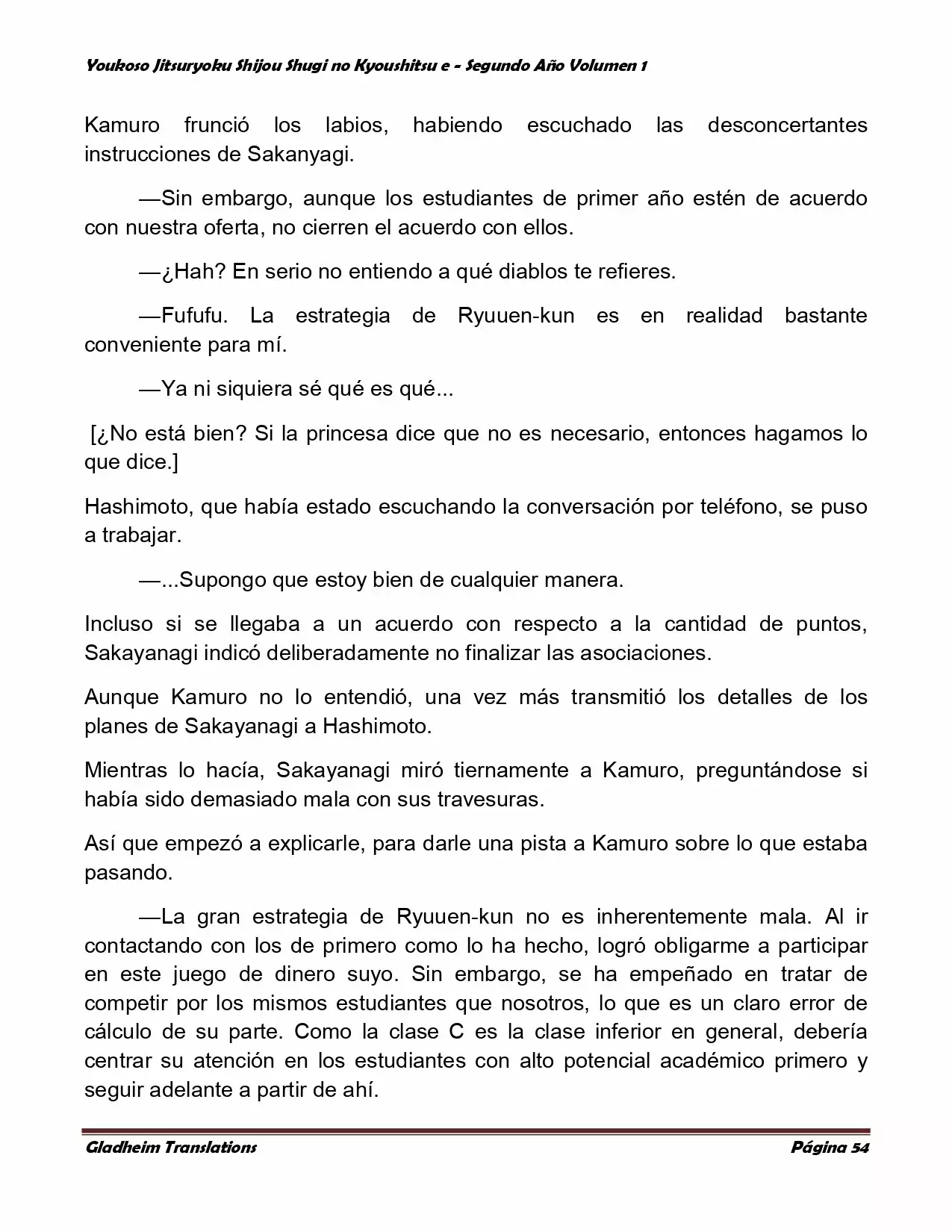 Página 54 del Manga