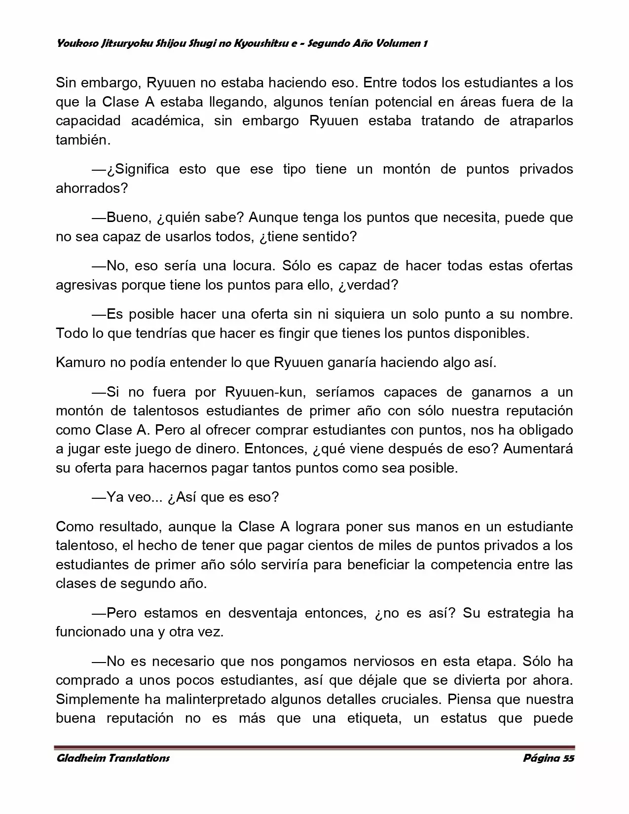 Página 55 del Manga