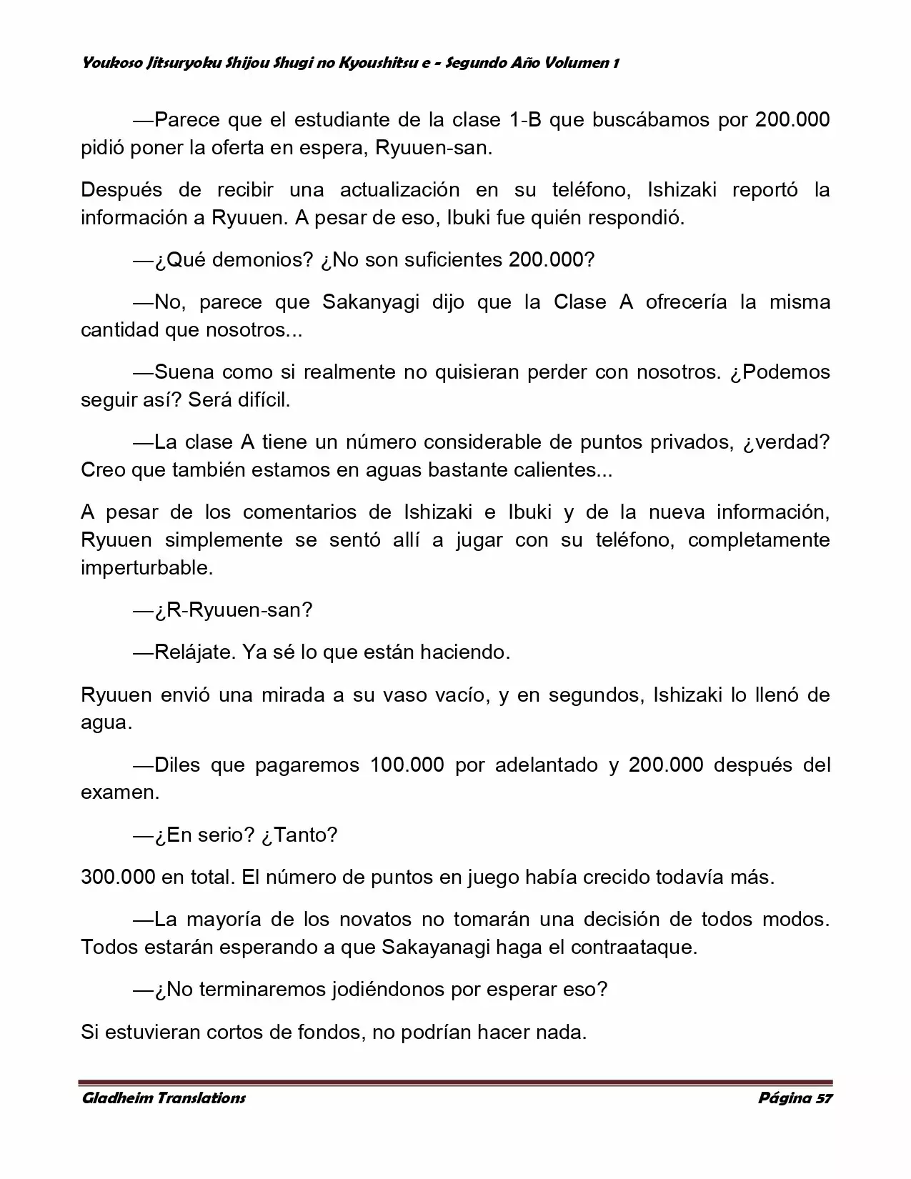 Página 57 del Manga