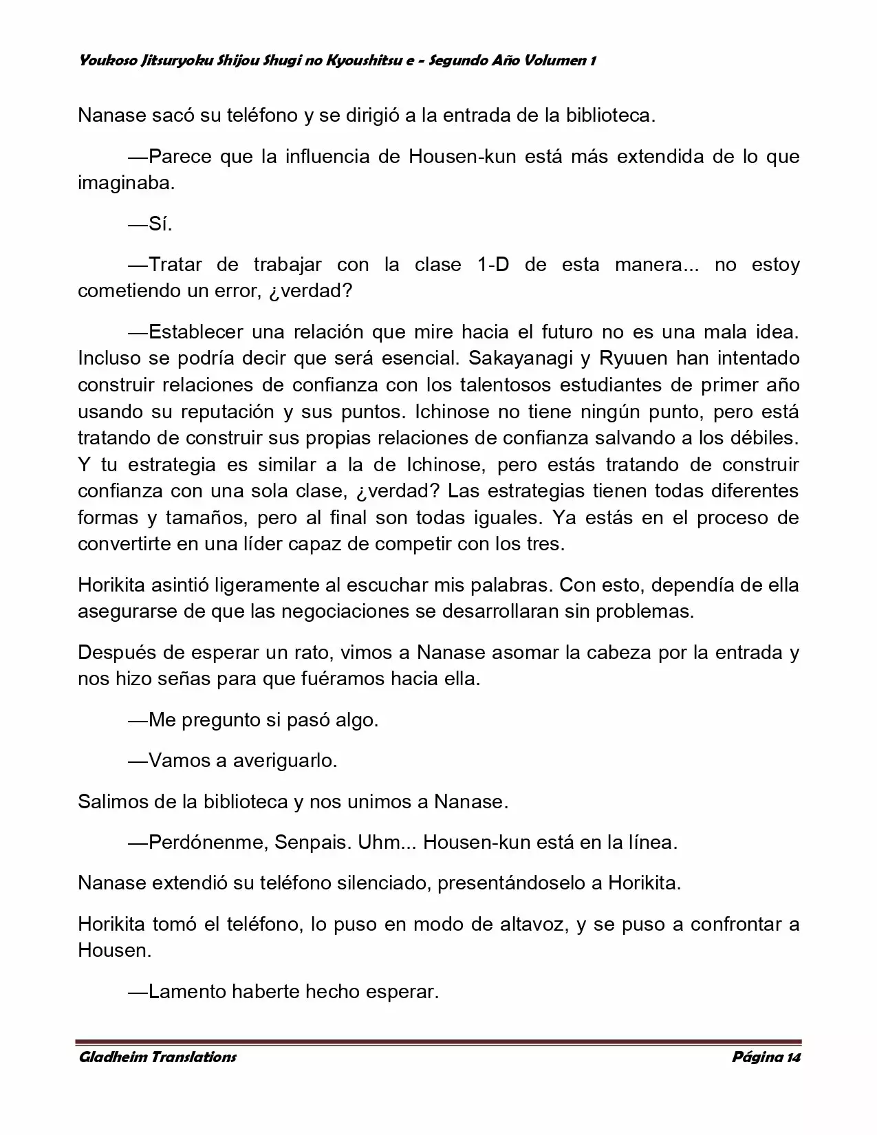 Página 14 del Manga