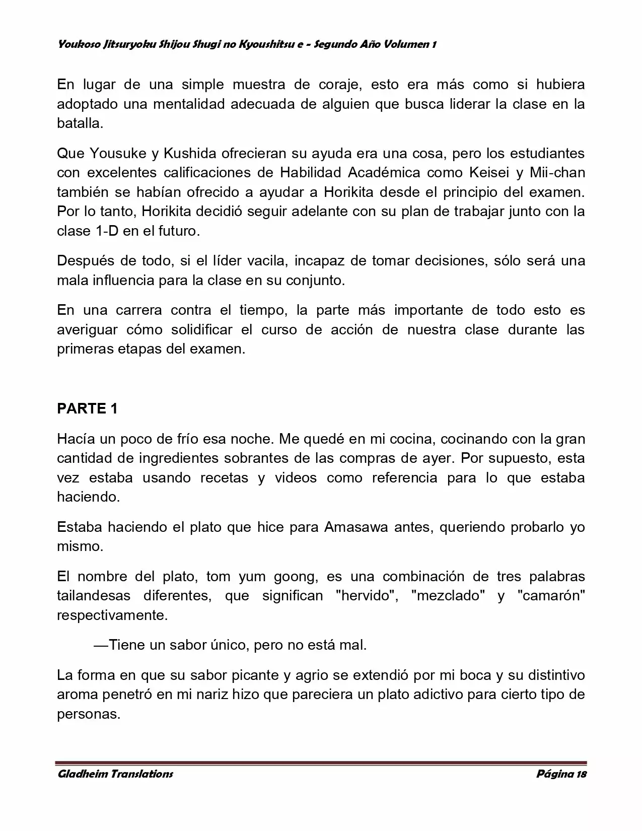 Página 18 del Manga