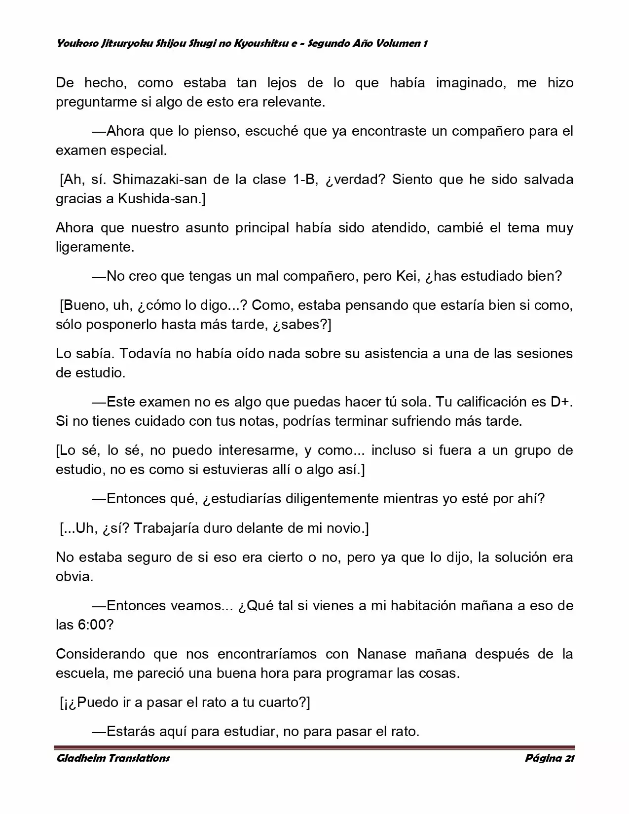 Página 21 del Manga