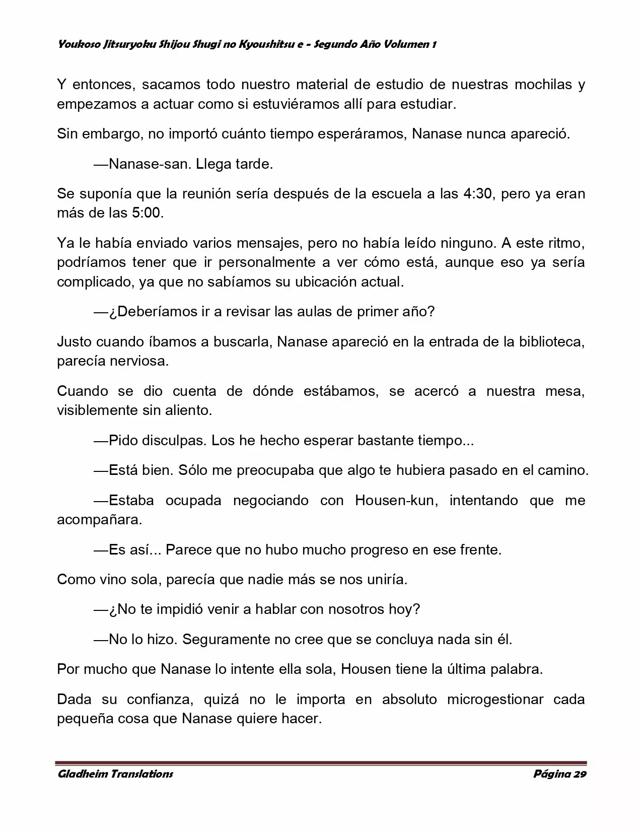 Página 29 del Manga