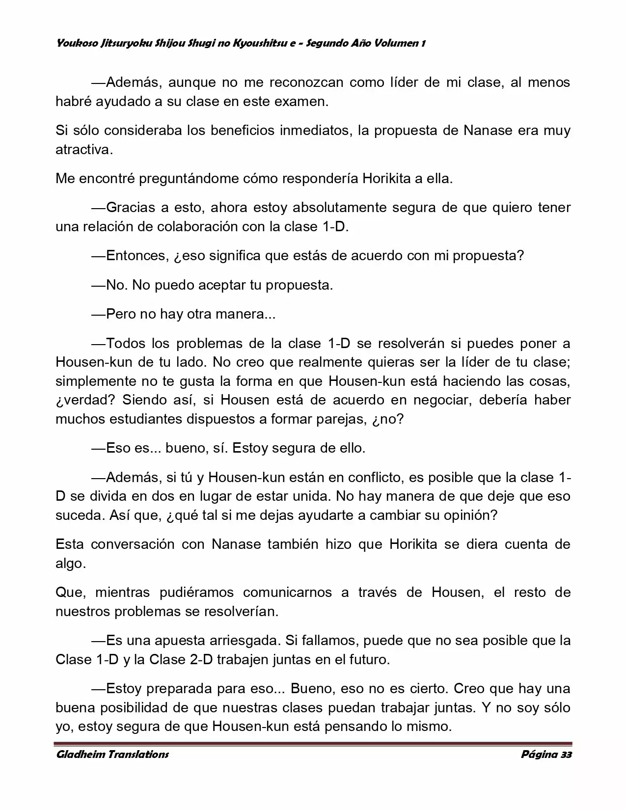 Página 33 del Manga