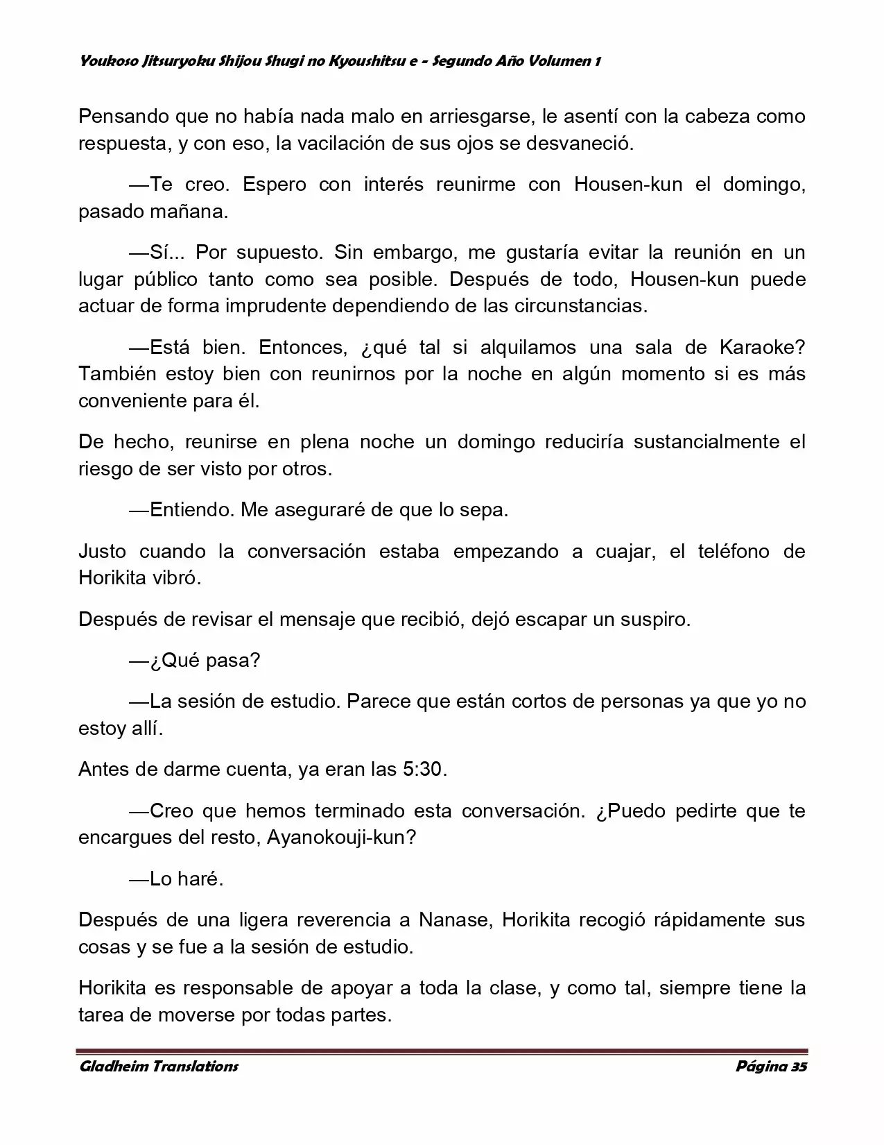 Página 35 del Manga
