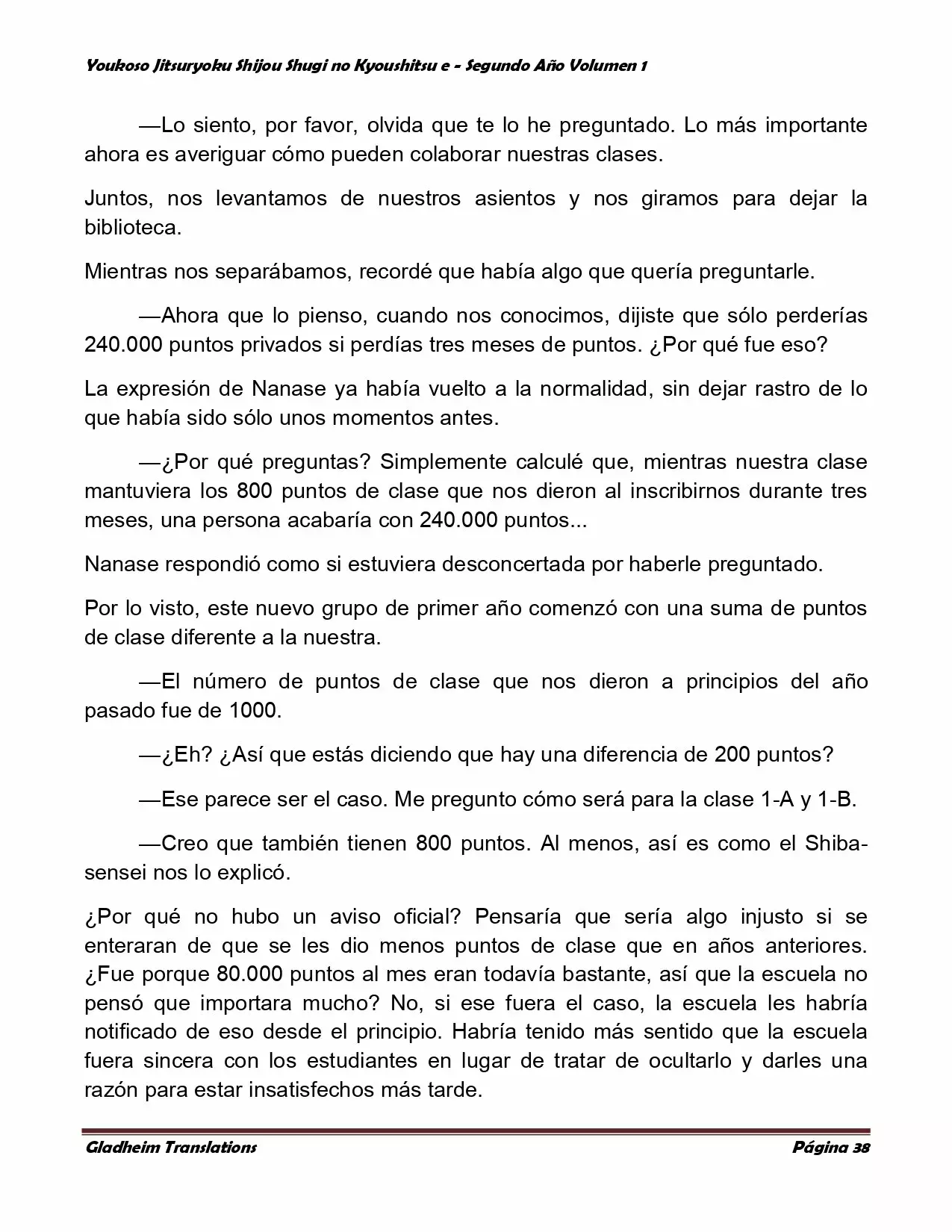 Página 38 del Manga