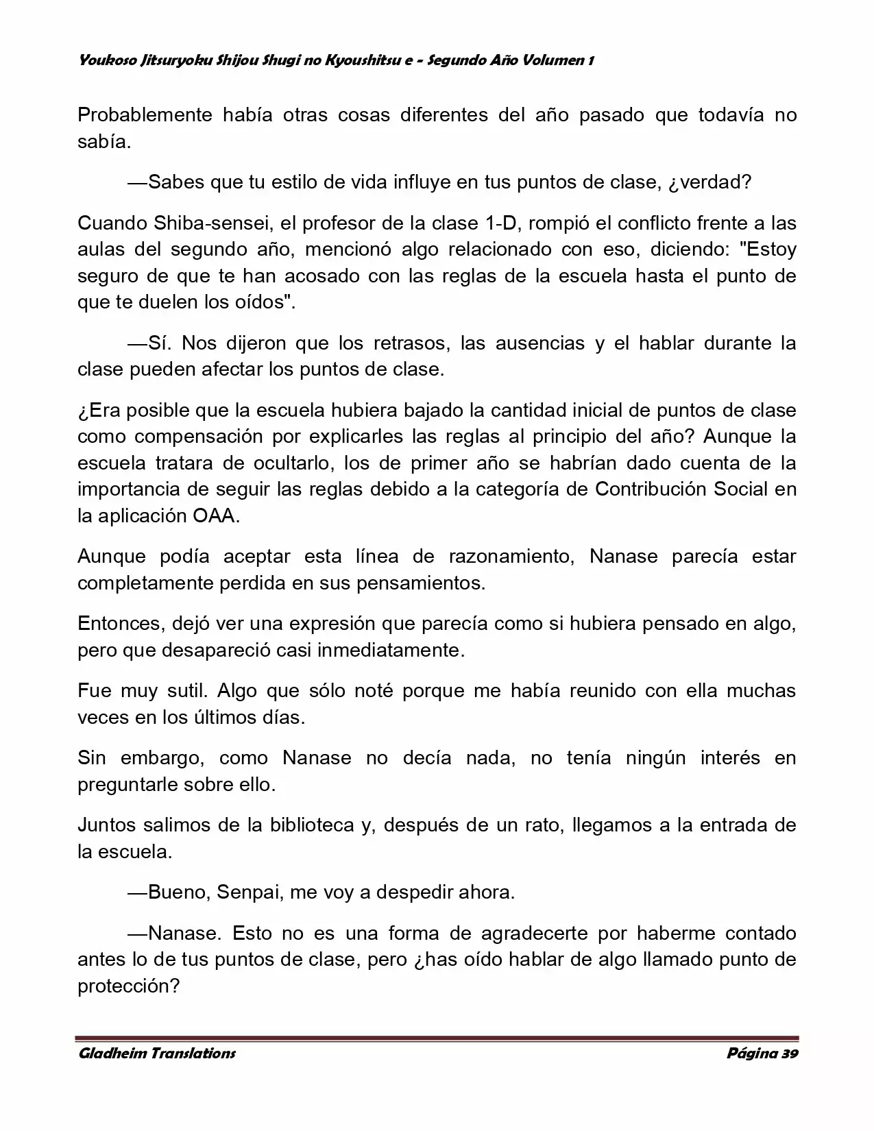 Página 39 del Manga