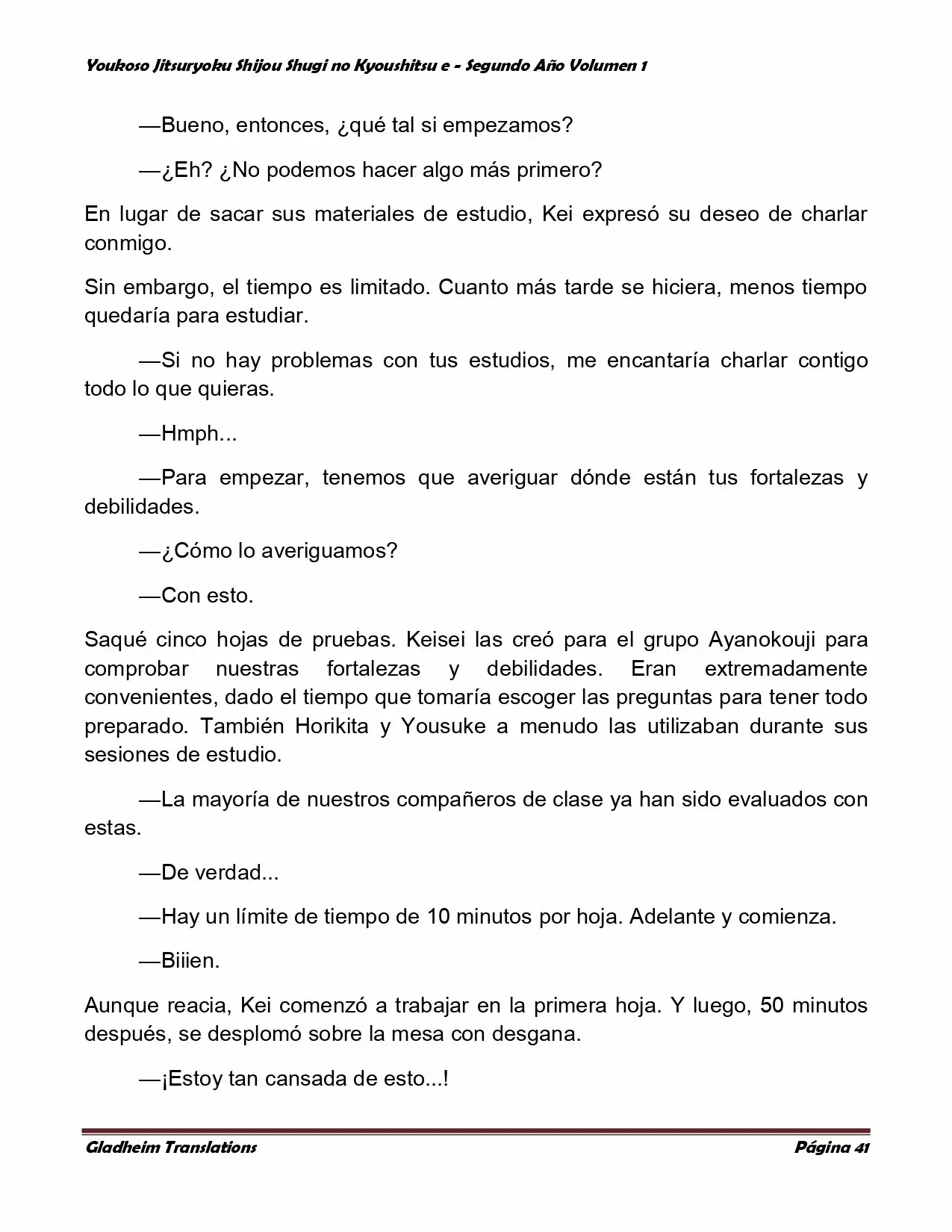 Página 41 del Manga