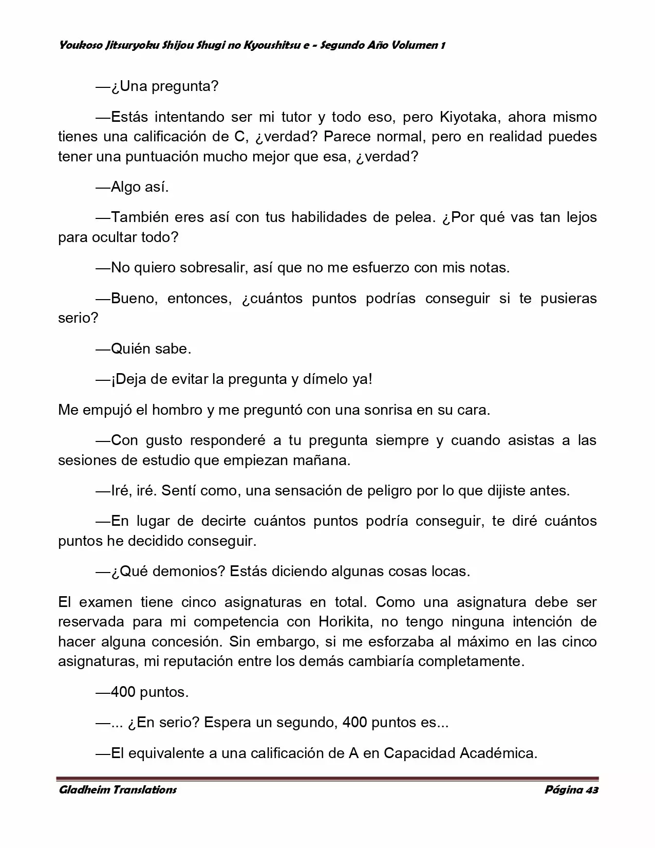 Página 43 del Manga