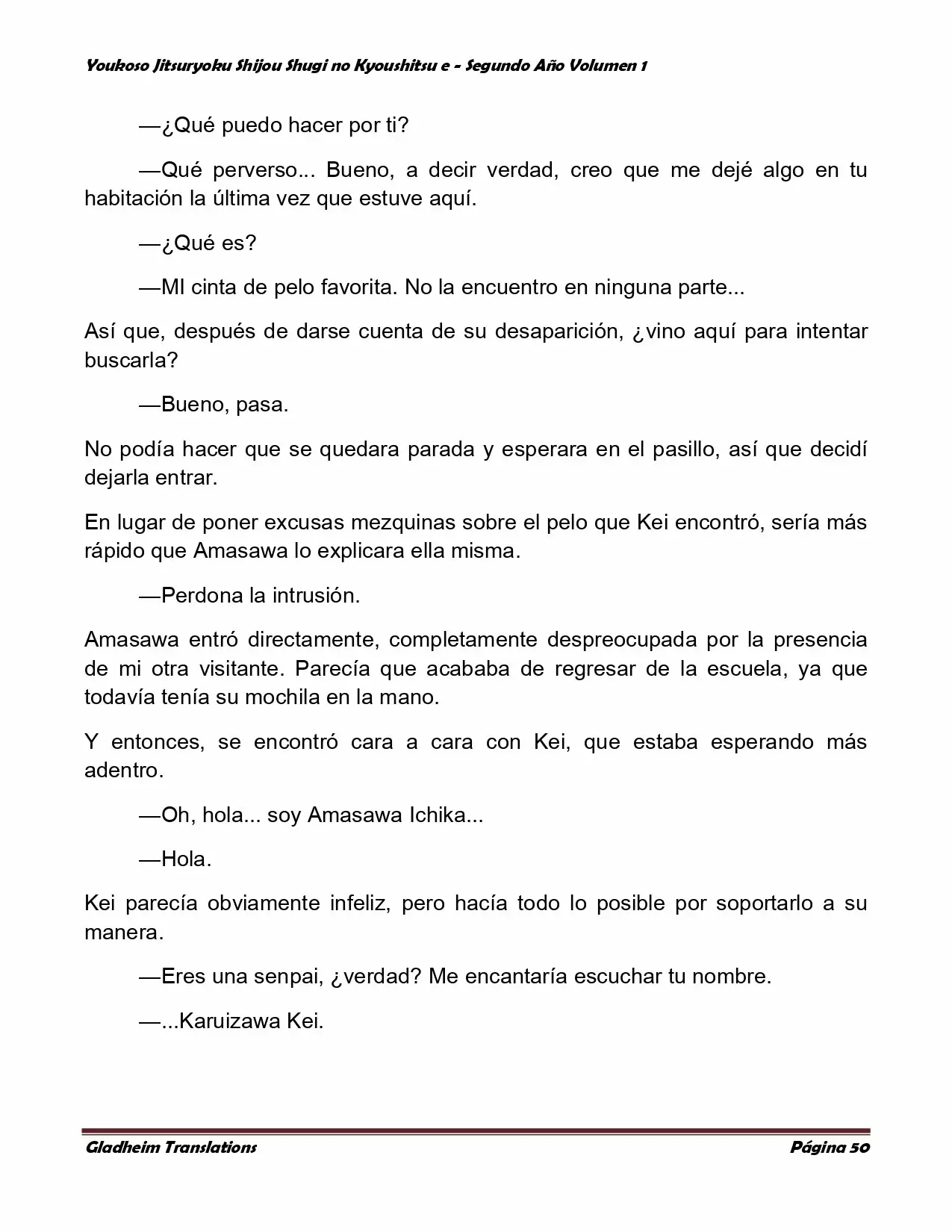 Página 50 del Manga