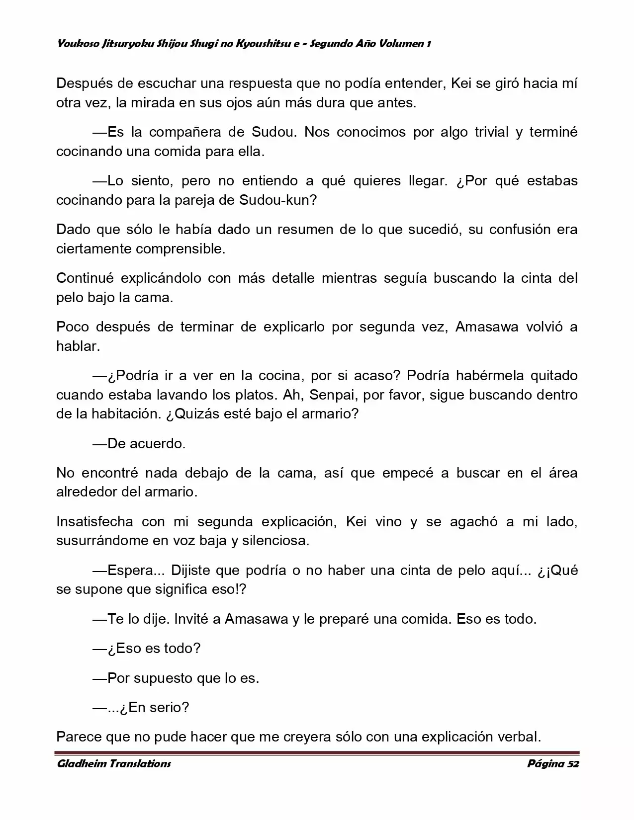 Página 52 del Manga