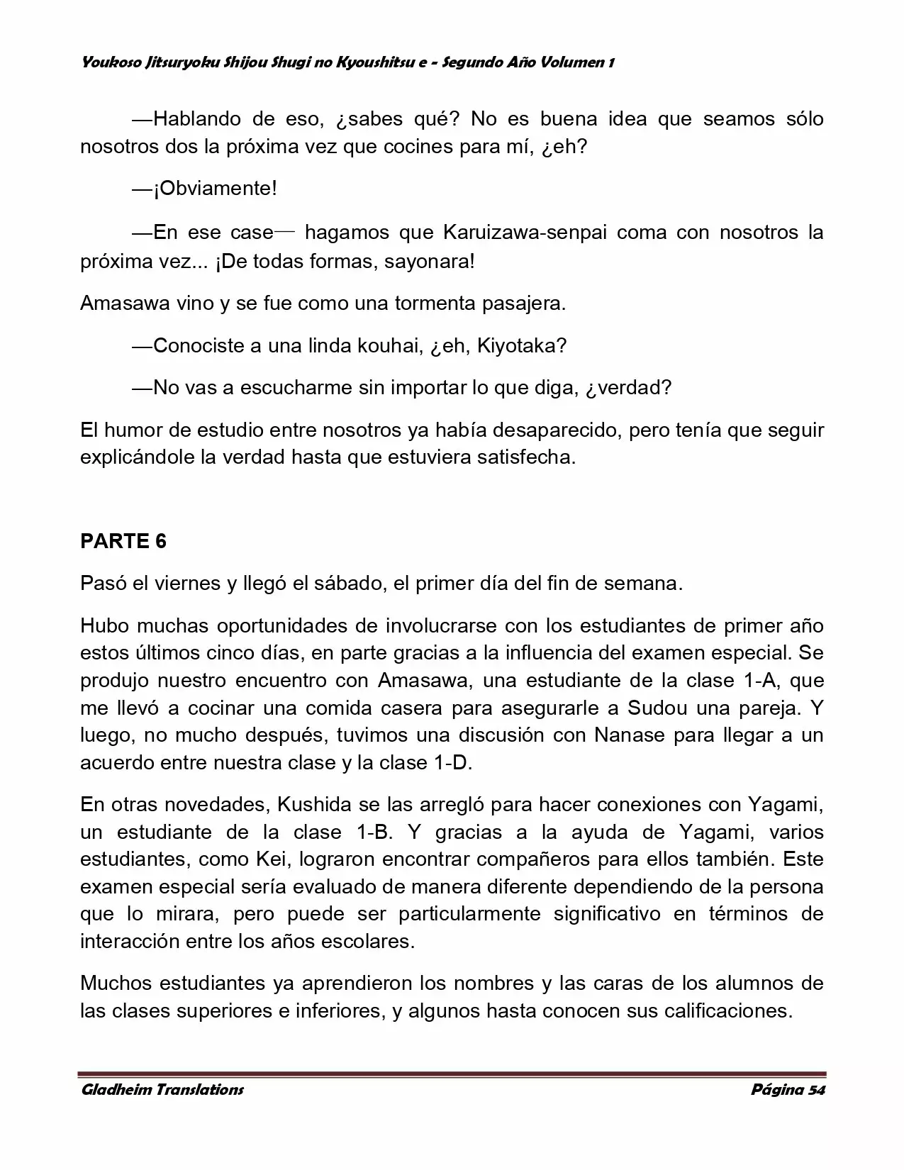 Página 54 del Manga