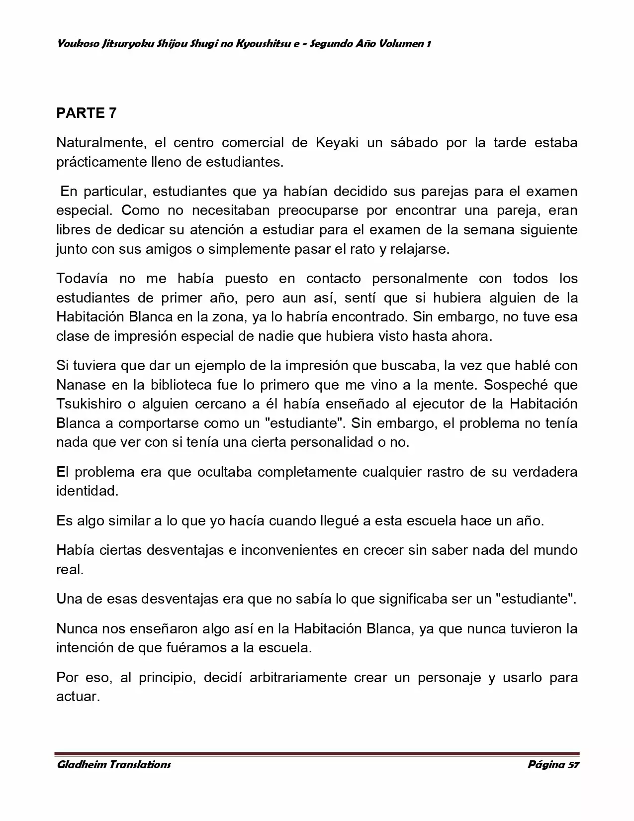 Página 57 del Manga