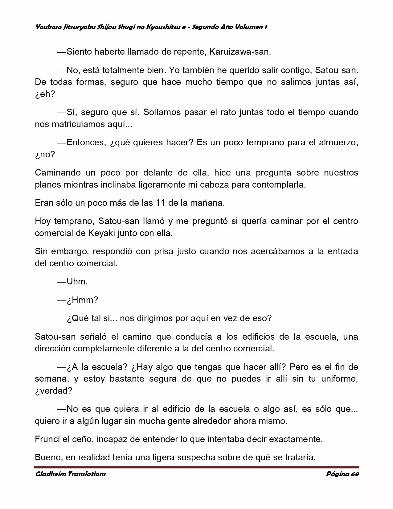 Página 69 del Manga