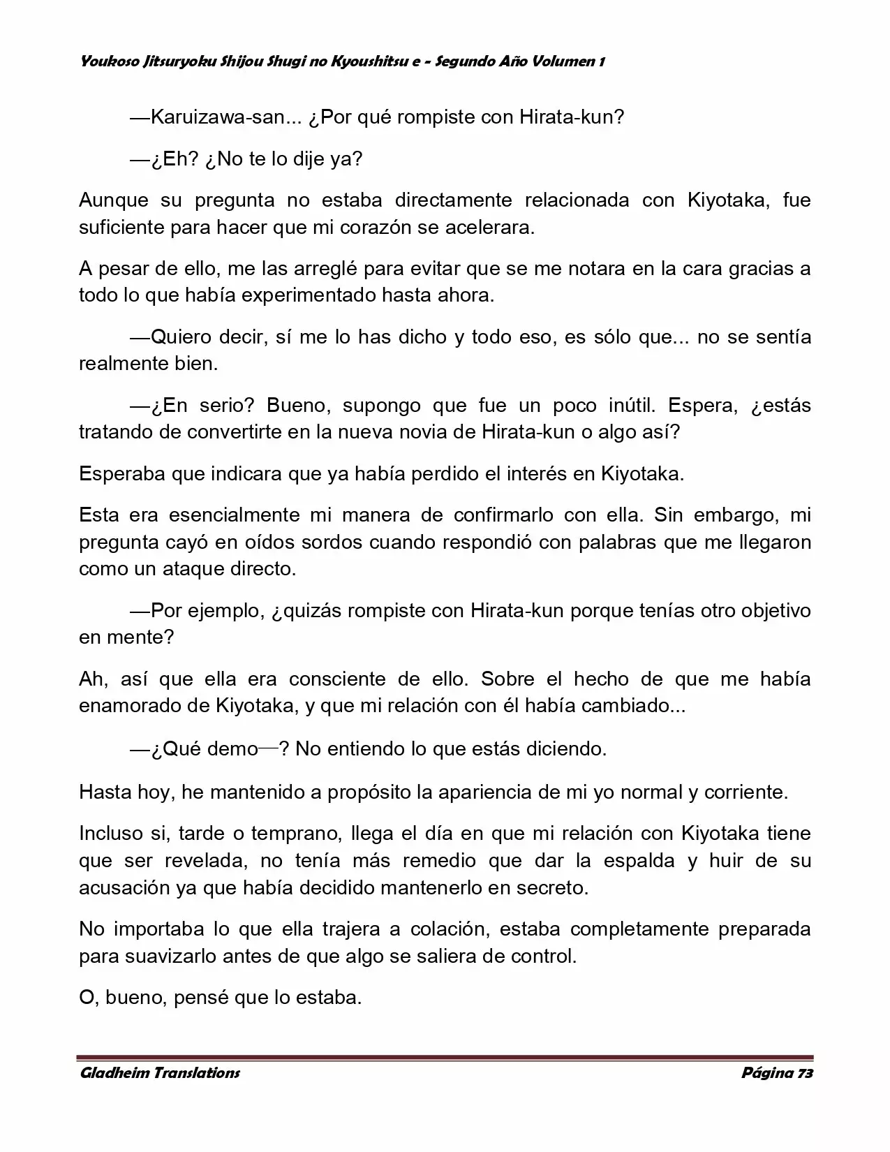 Página 73 del Manga