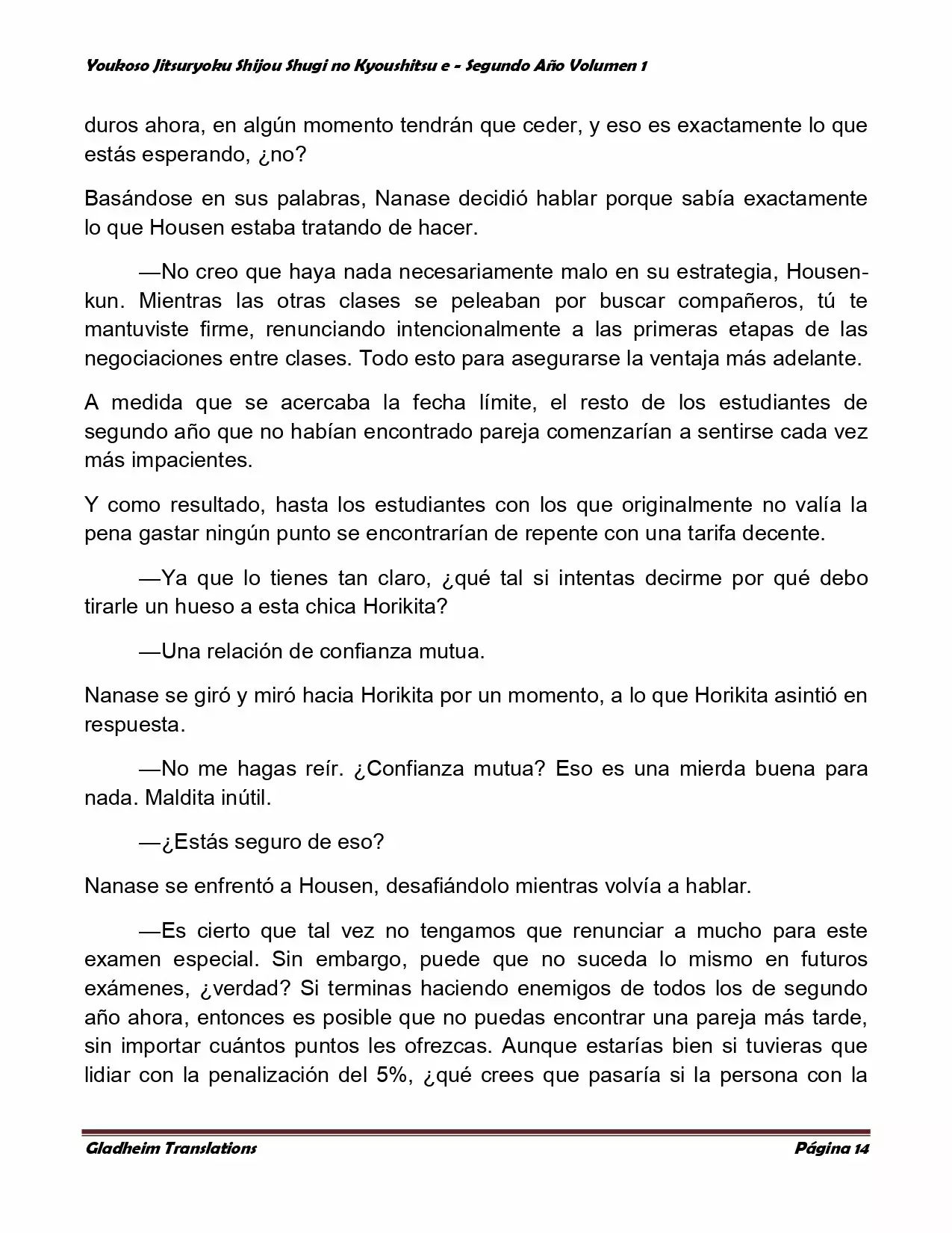 Página 14 del Manga