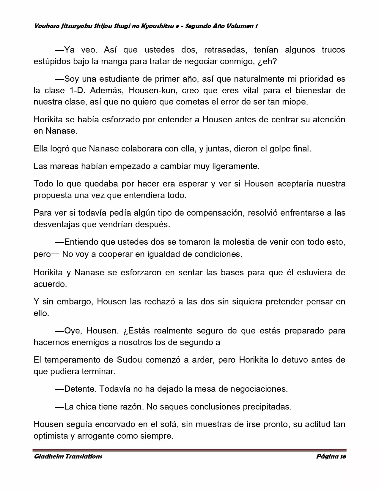 Página 16 del Manga