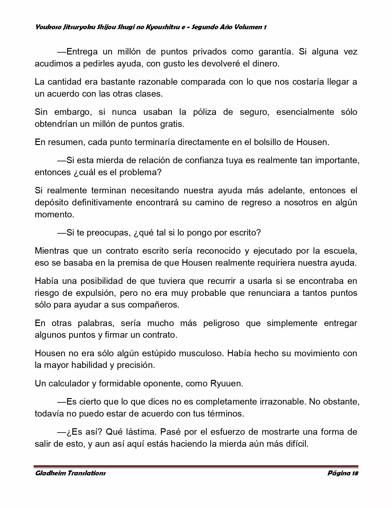 Página 18 del Manga