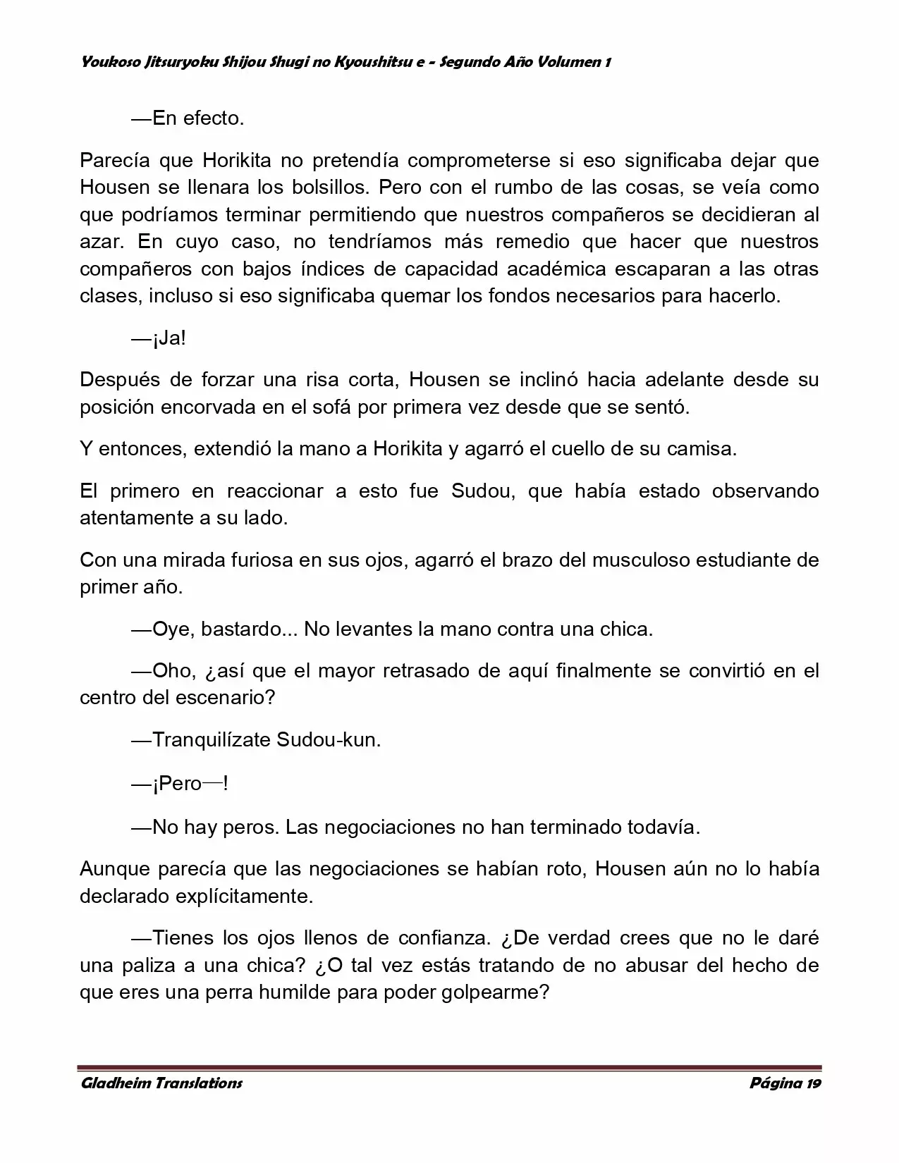 Página 19 del Manga