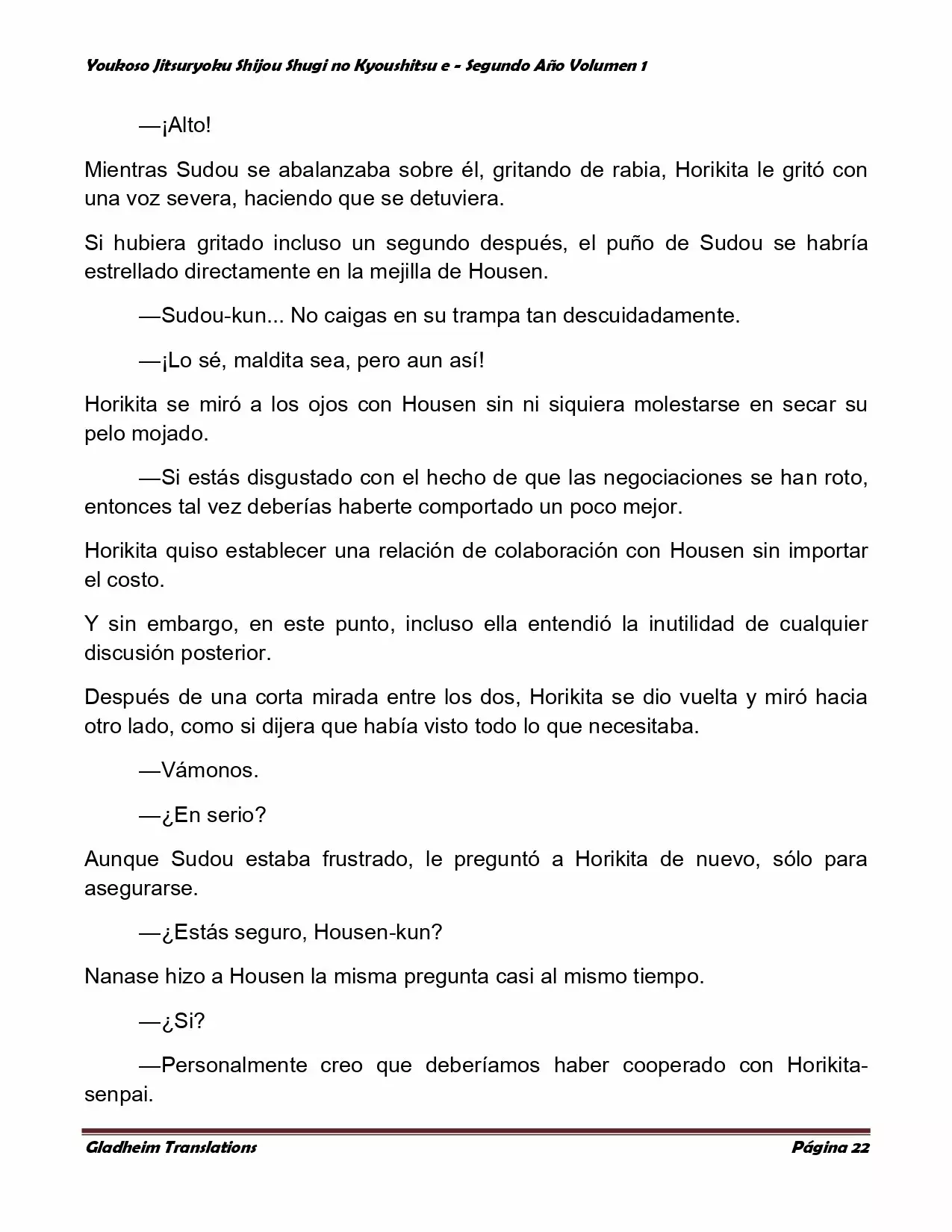 Página 22 del Manga