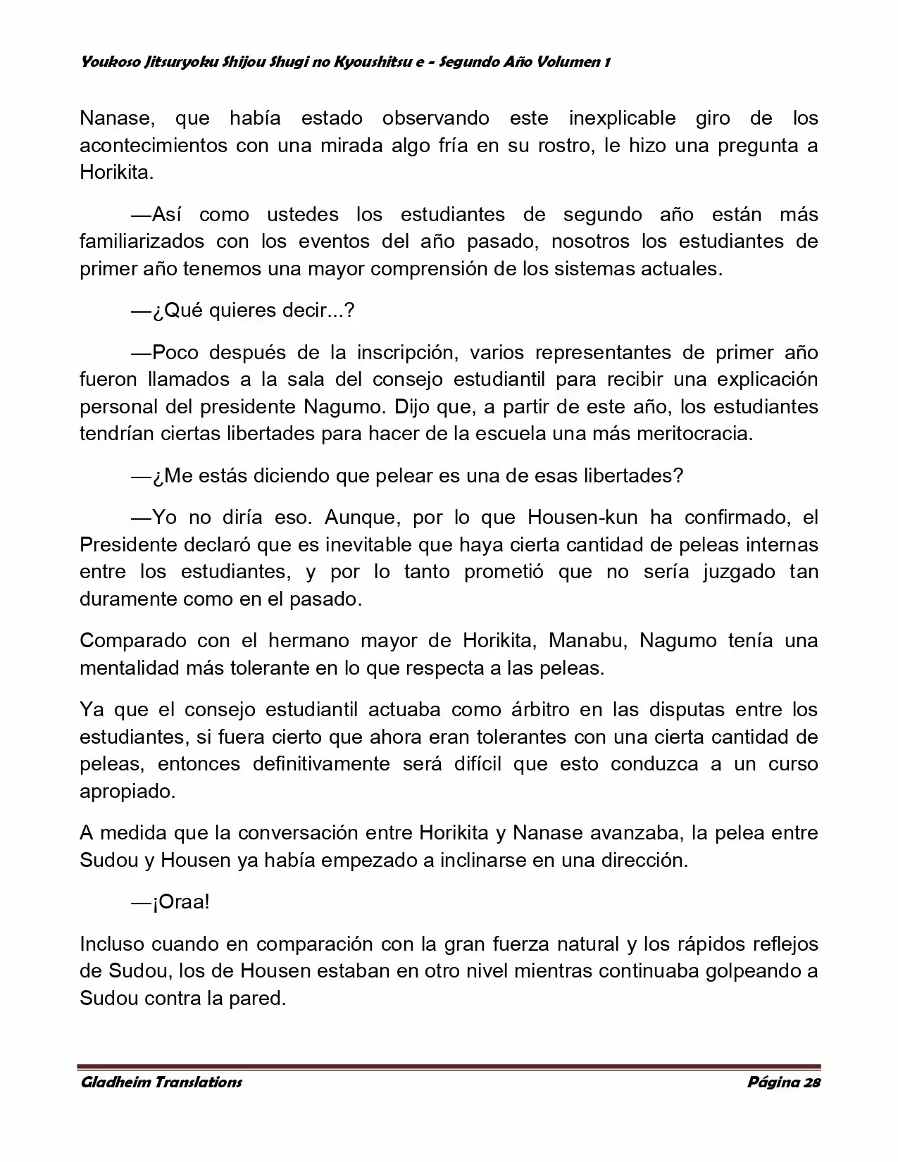 Página 28 del Manga