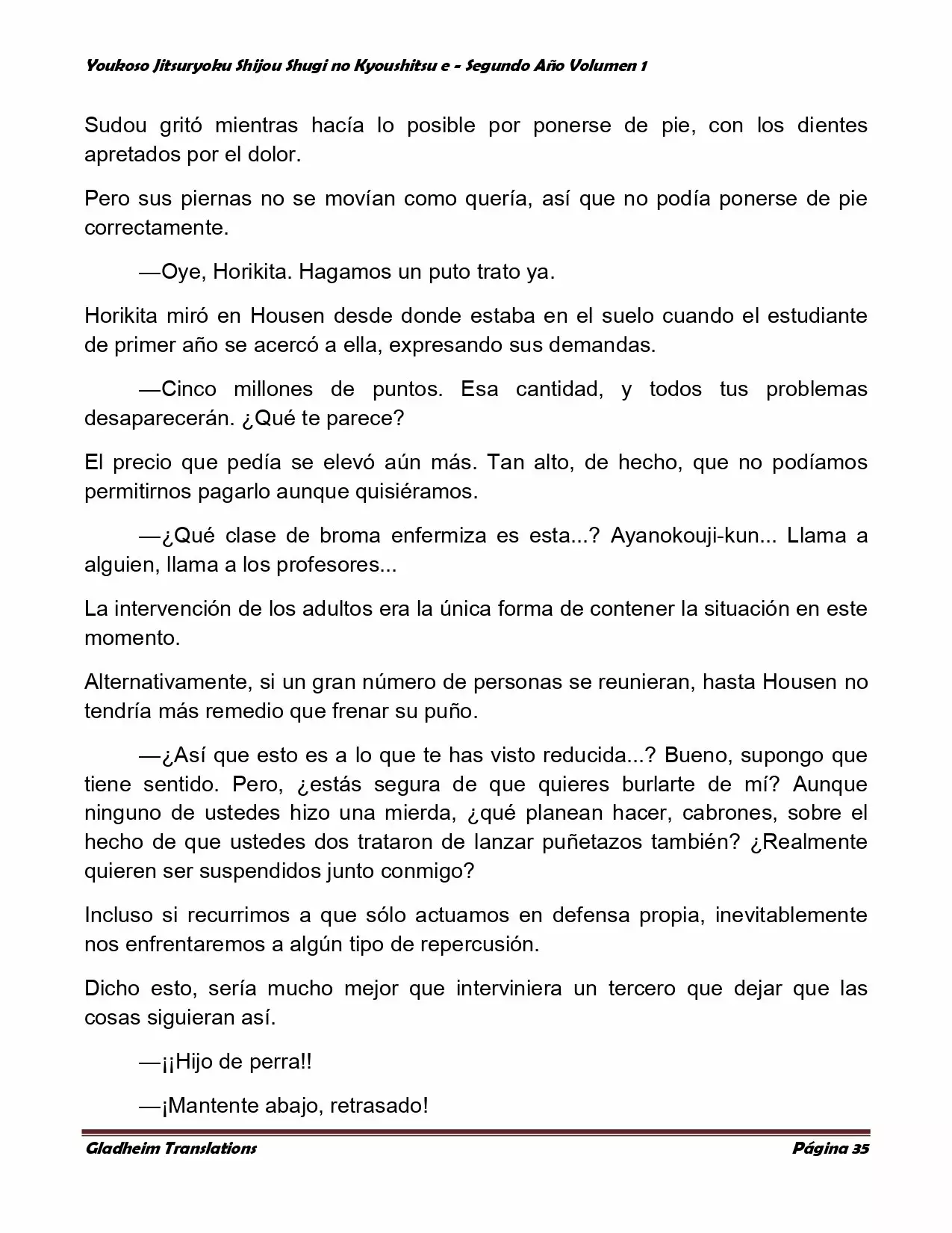 Página 35 del Manga