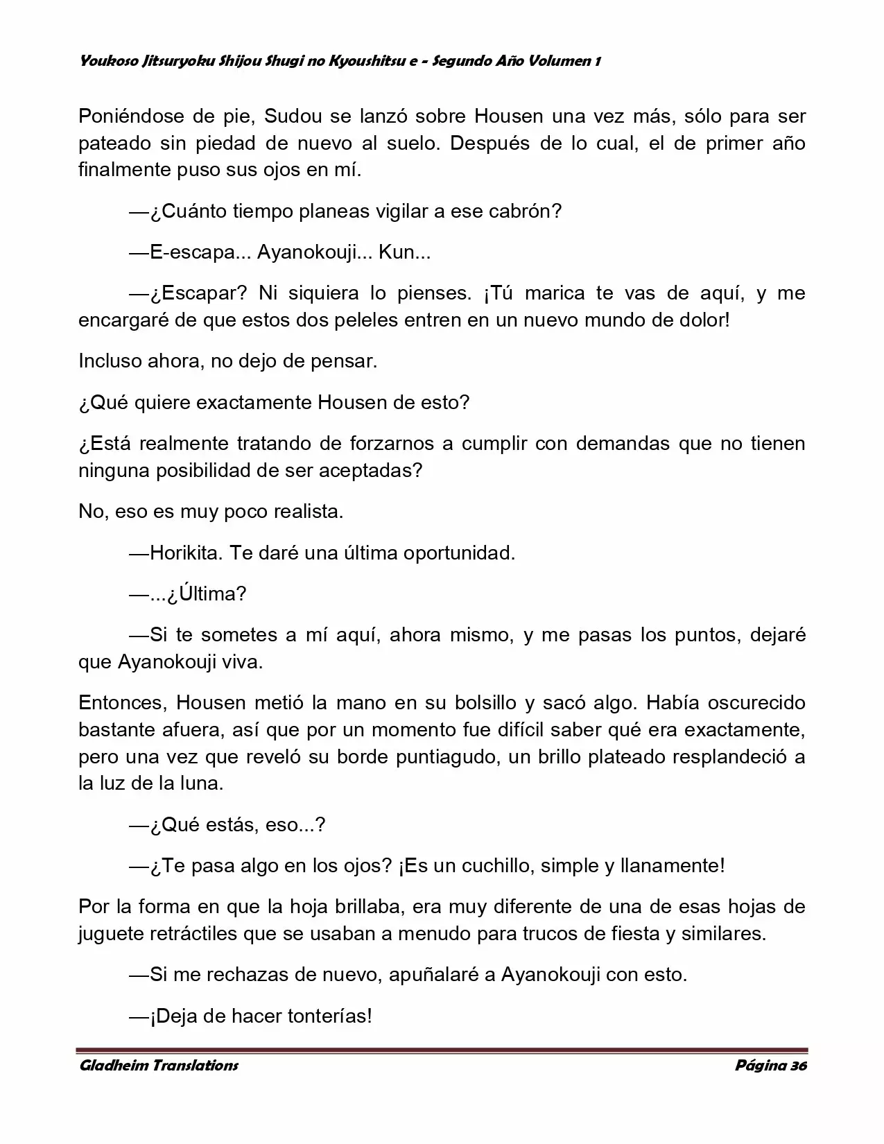 Página 36 del Manga