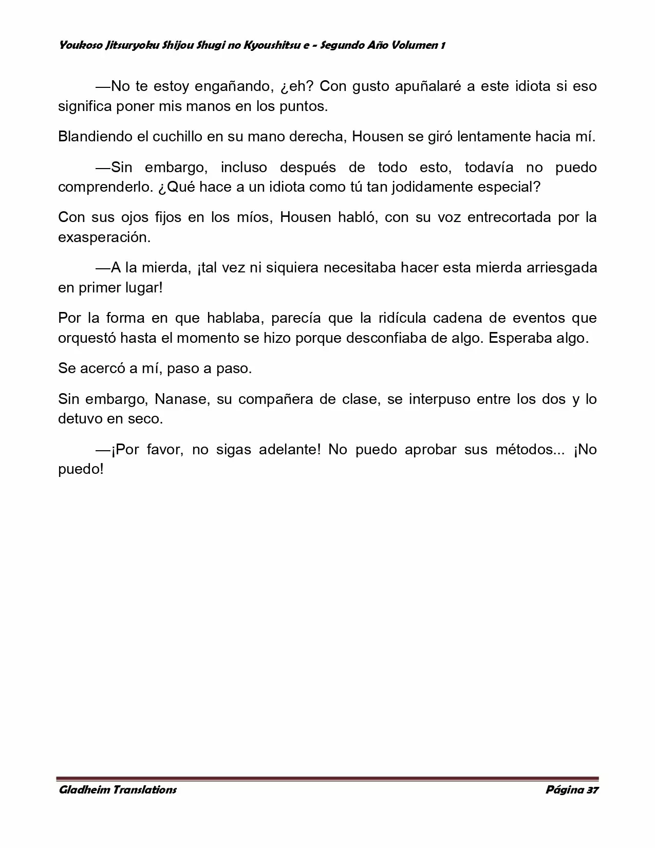 Página 37 del Manga