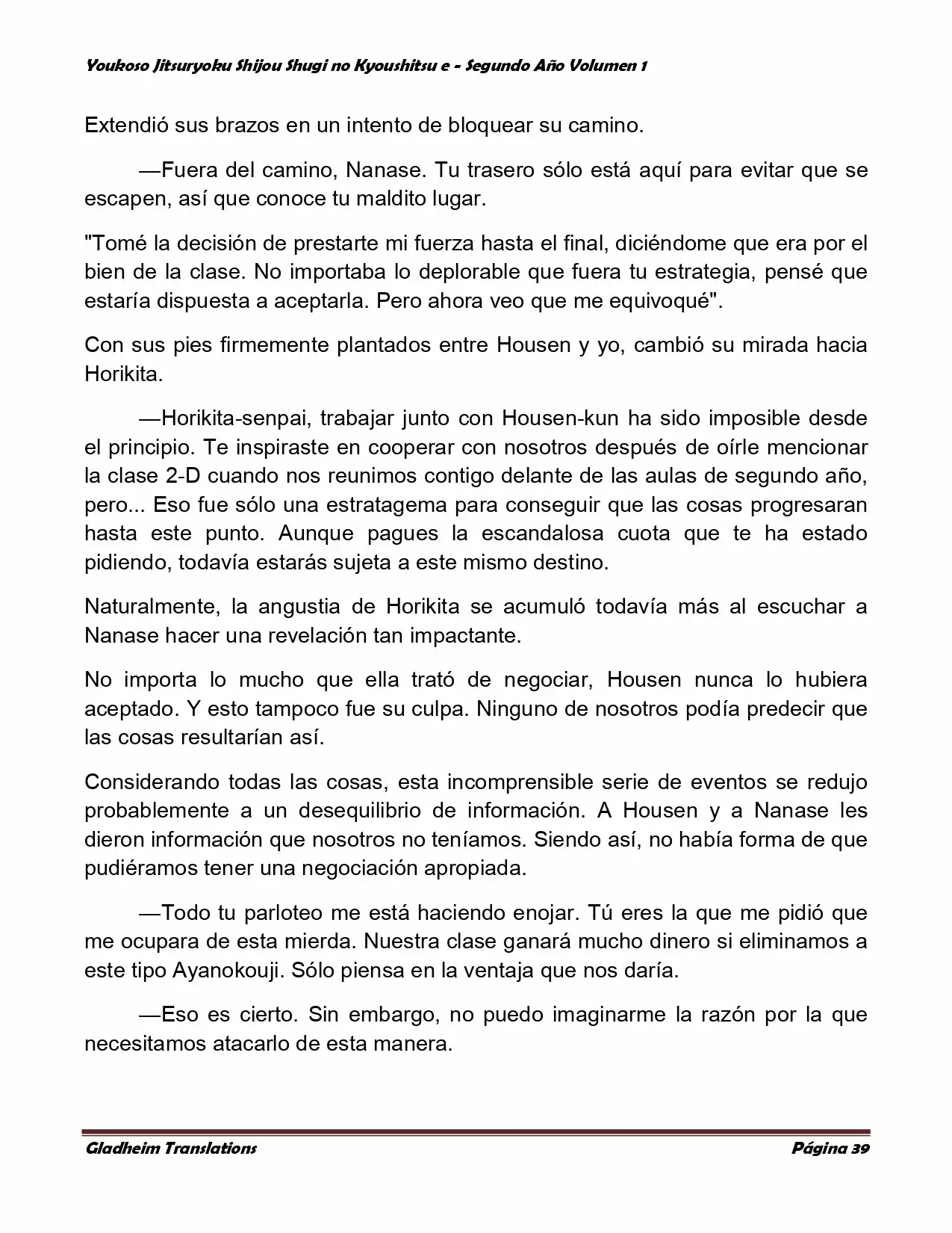 Página 39 del Manga