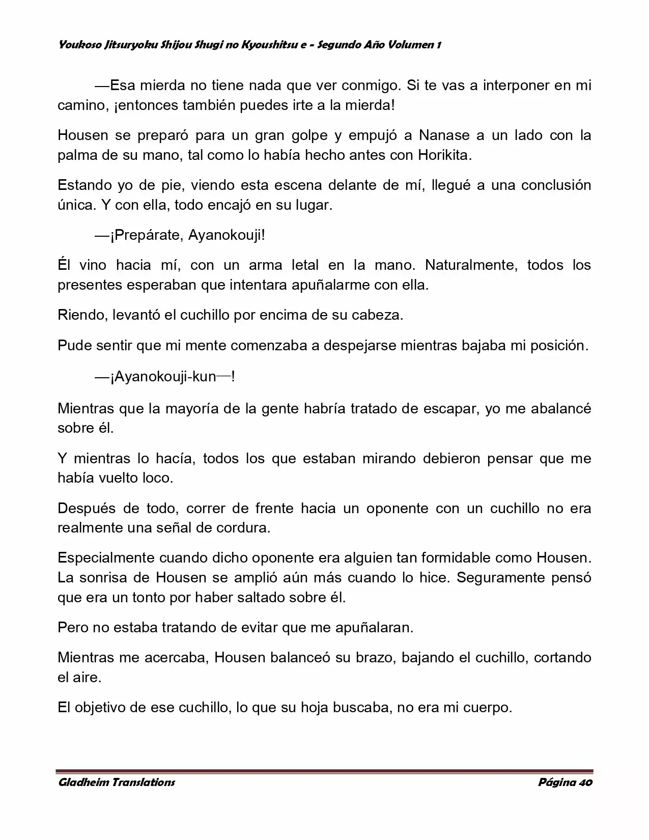 Página 40 del Manga
