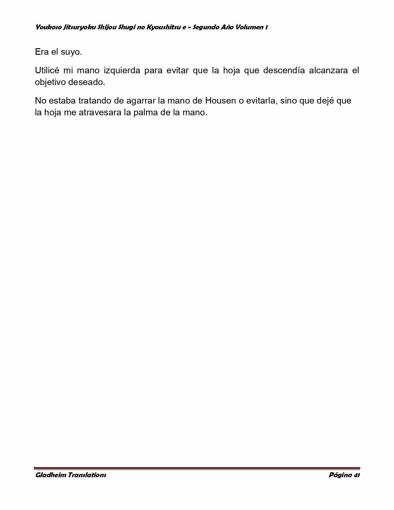 Página 41 del Manga